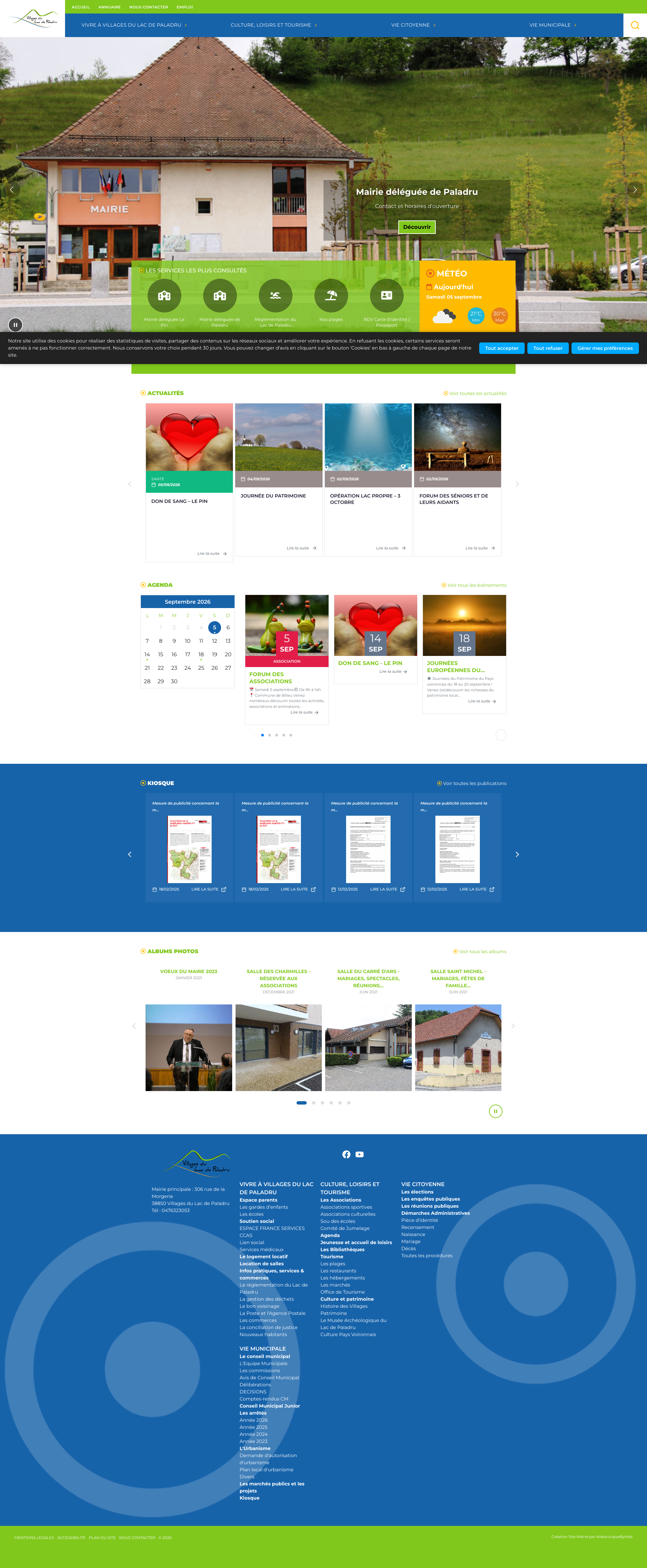 Aperçu du site