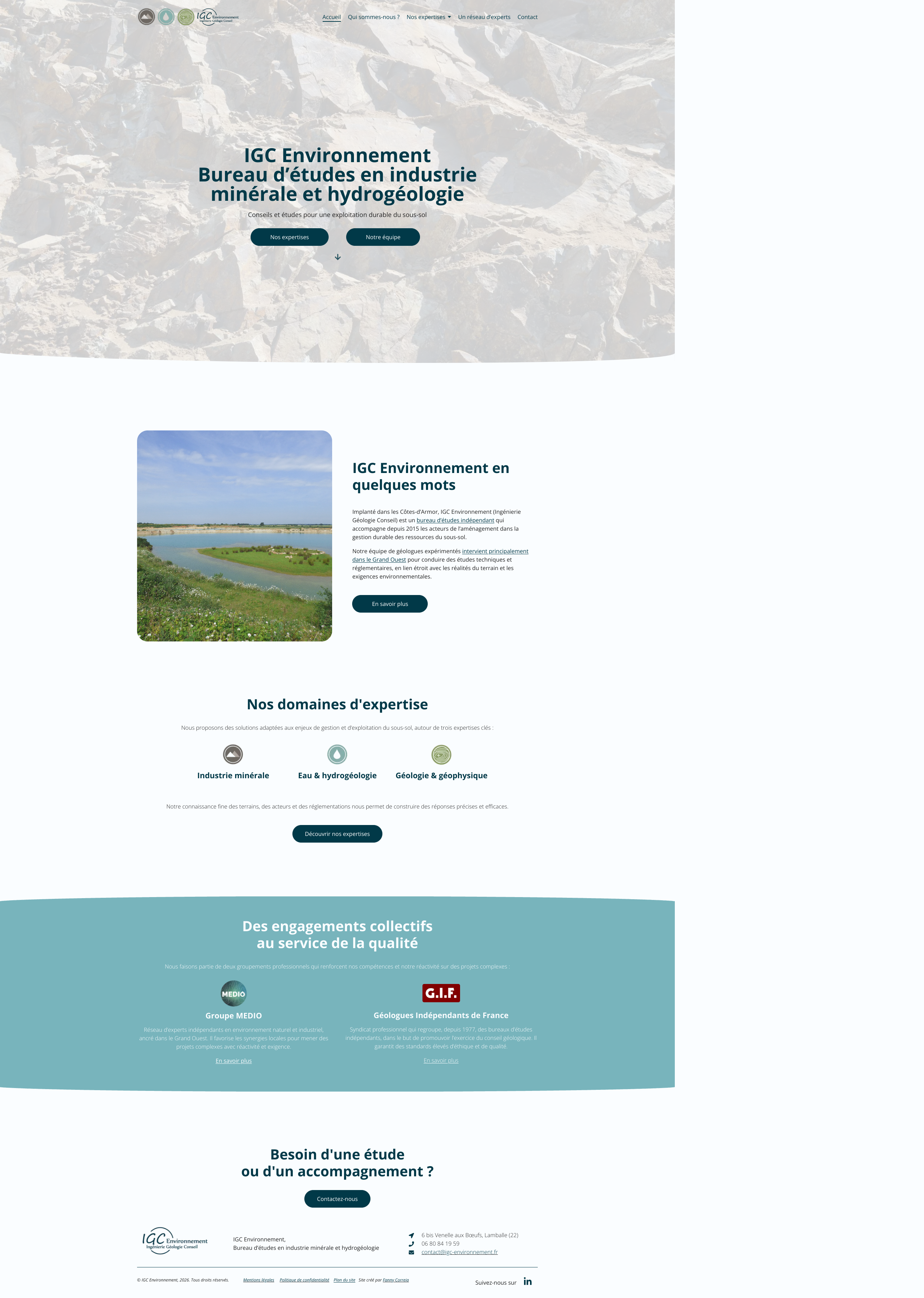 Aperçu du site
