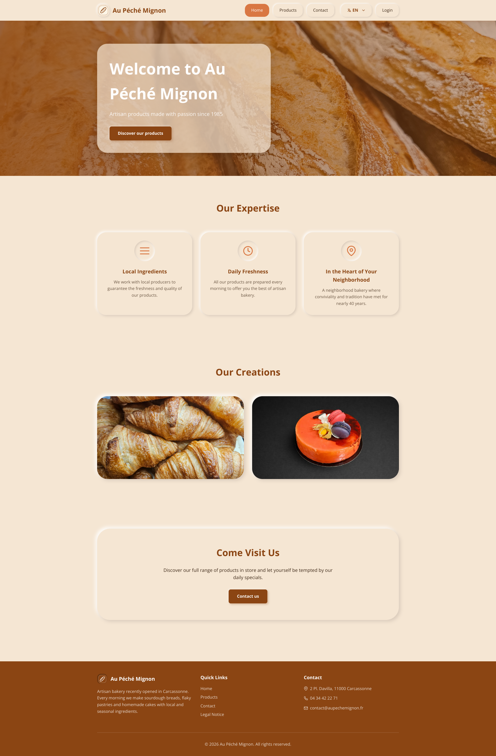 Aperçu du site