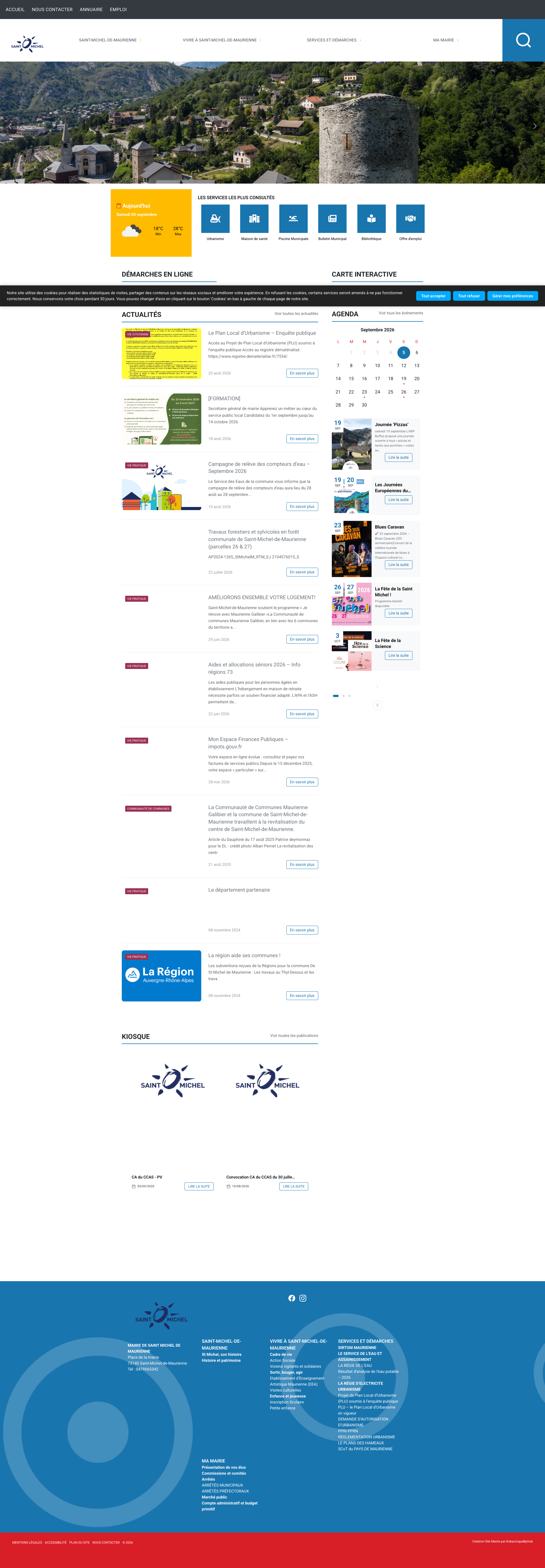 Aperçu du site