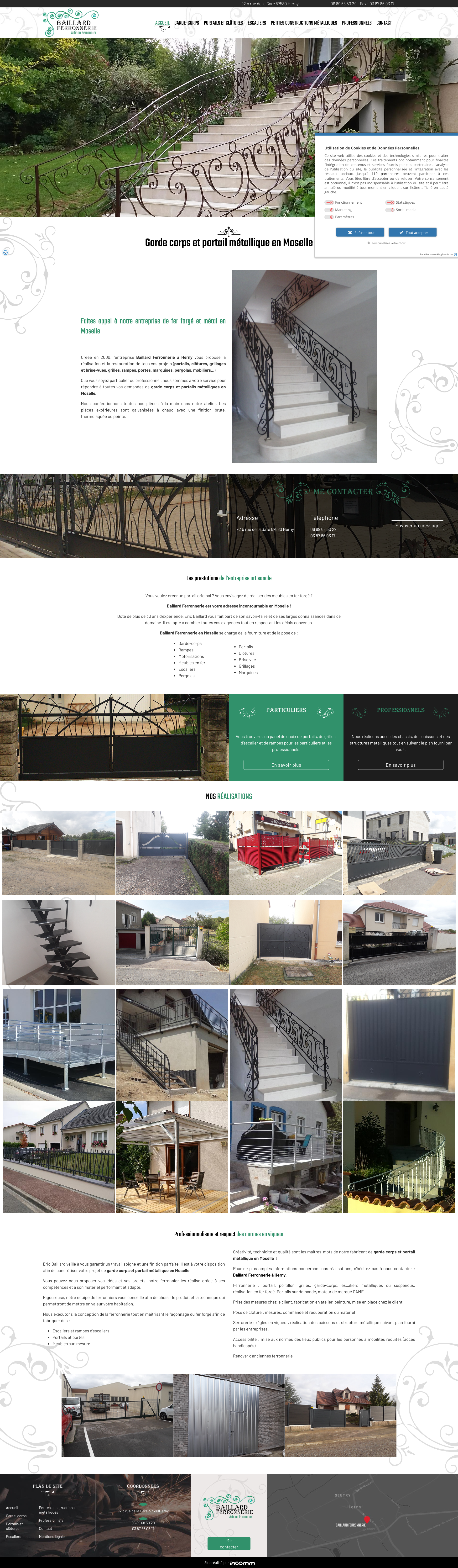 Aperçu du site