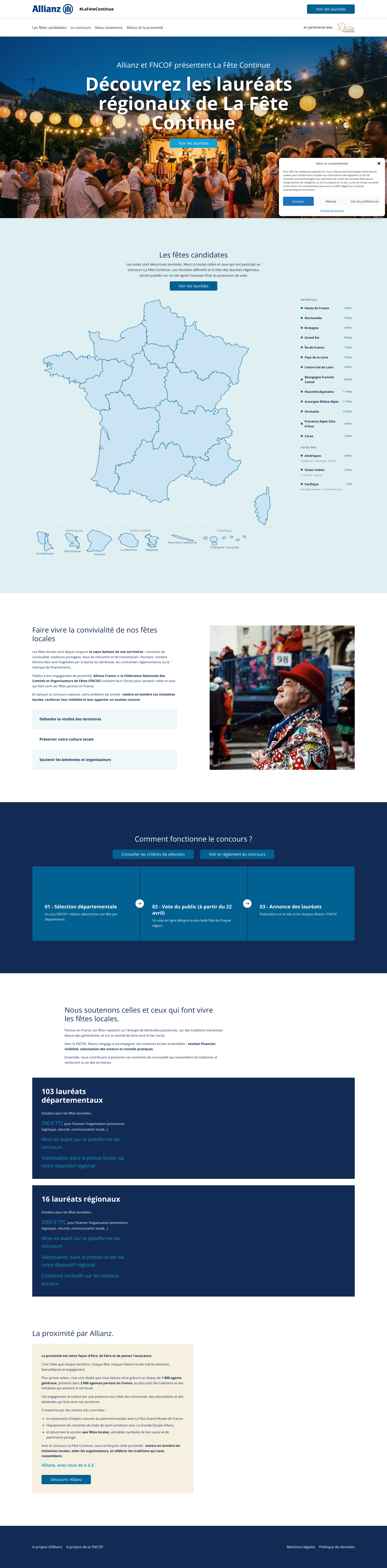 Aperçu du site