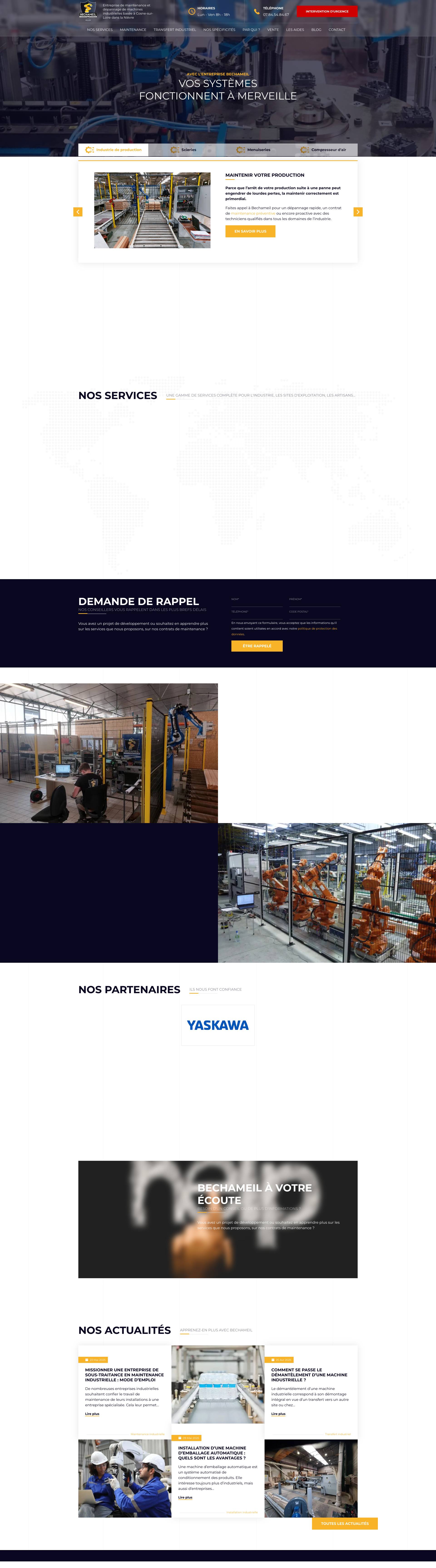 Aperçu du site