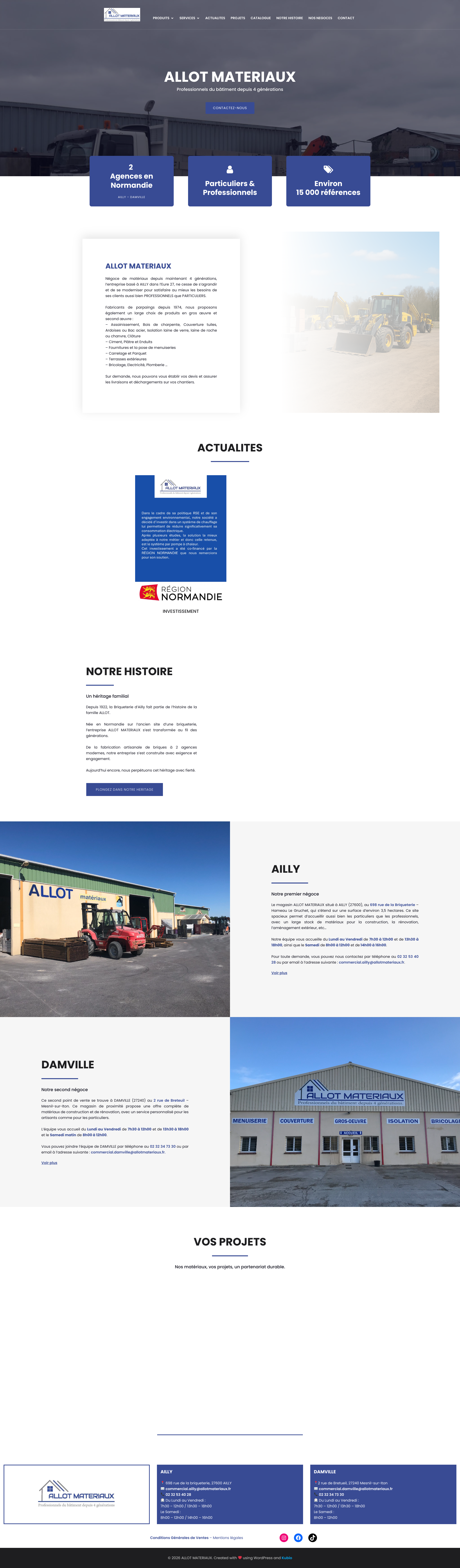 Aperçu du site