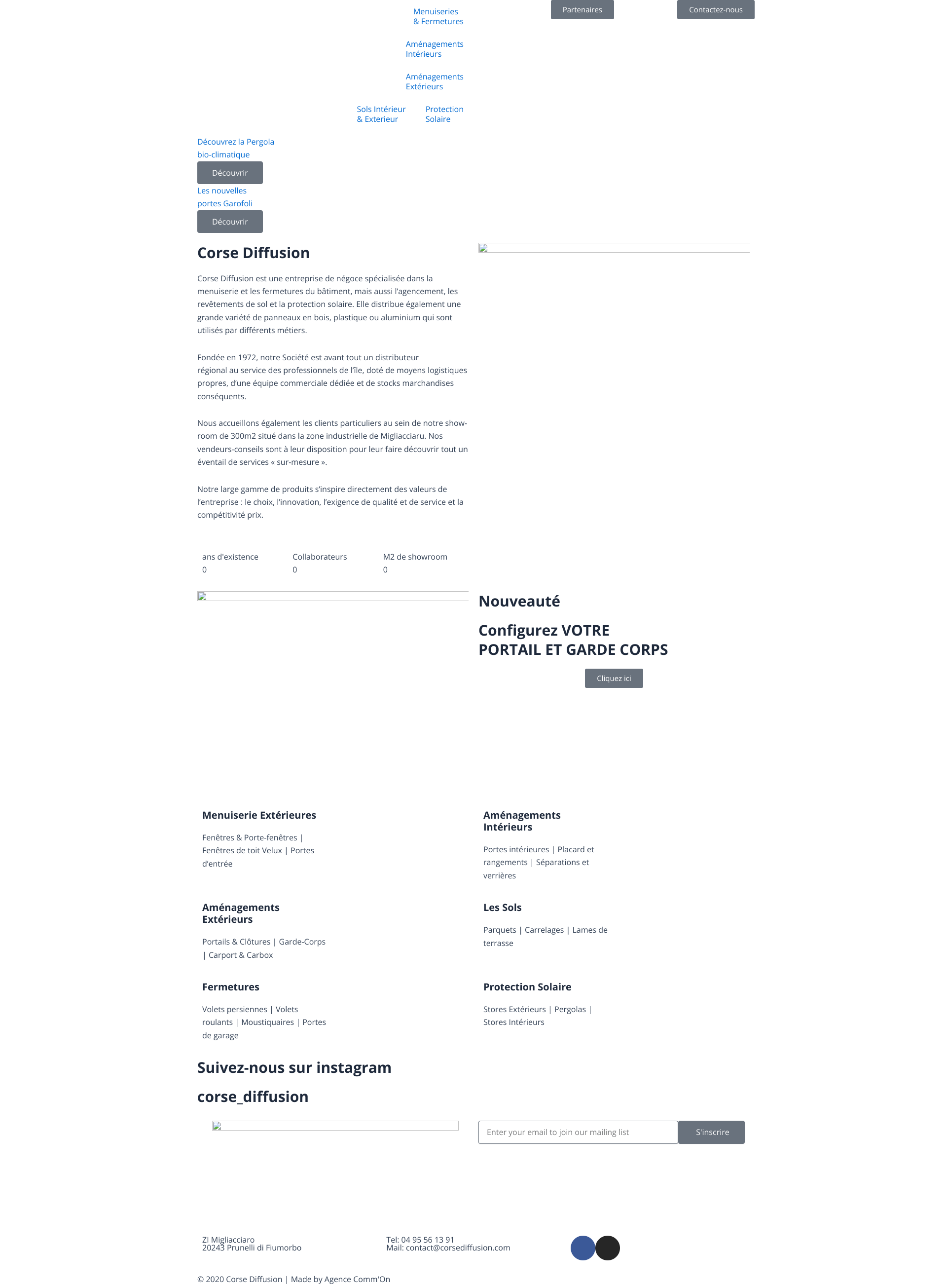 Aperçu du site