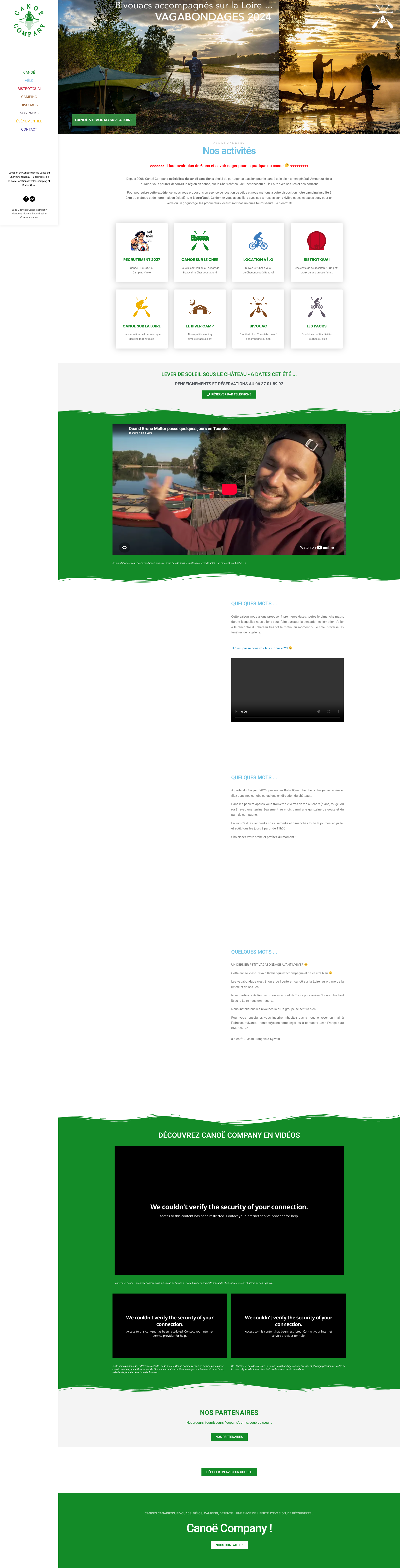Aperçu du site