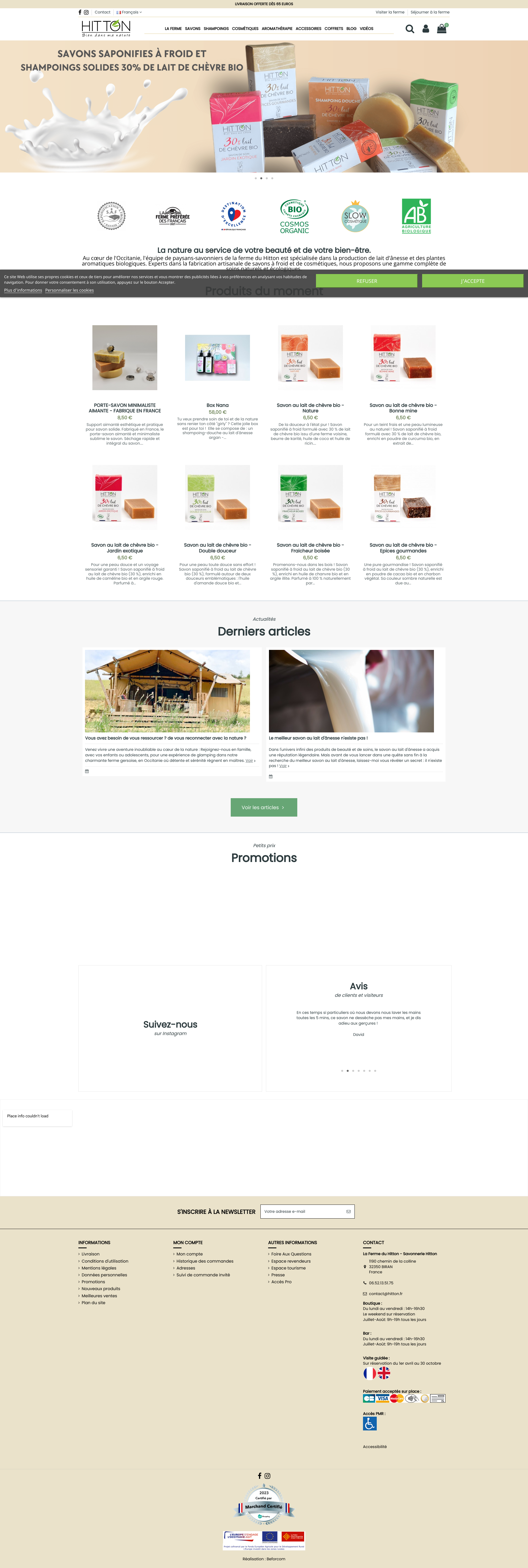 Aperçu du site
