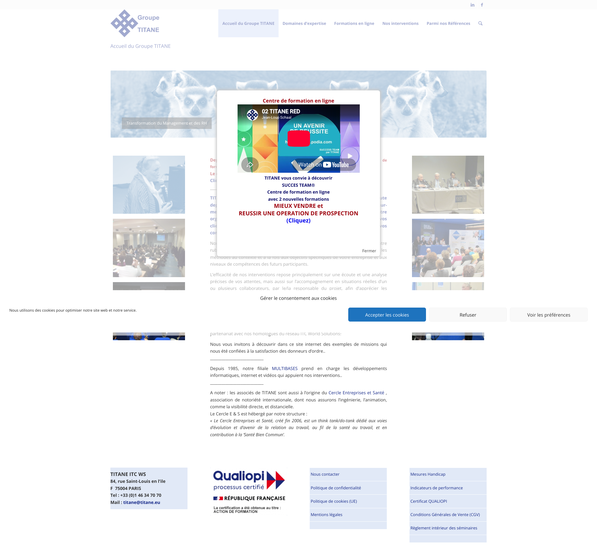 Aperçu du site