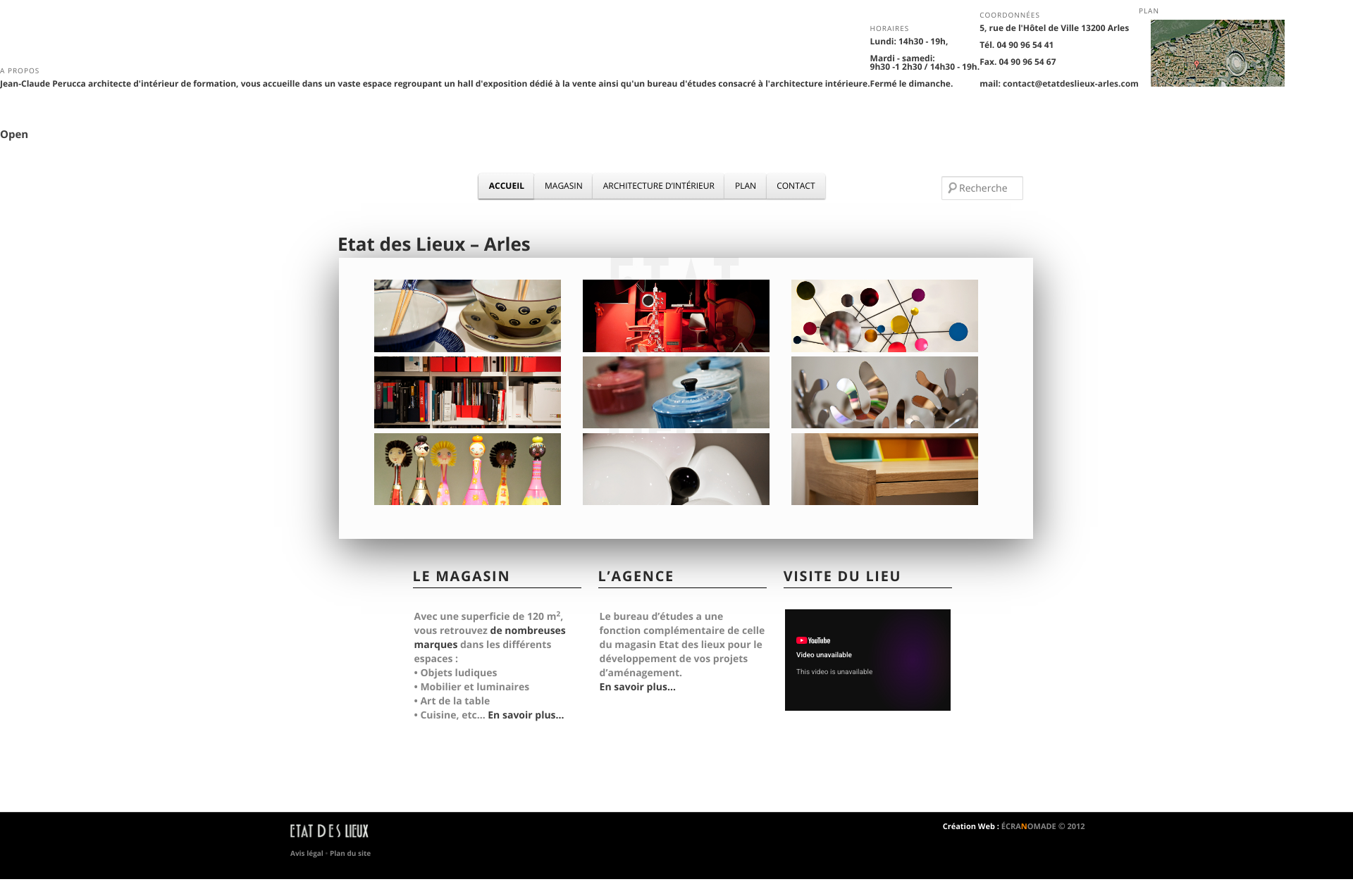 Aperçu du site