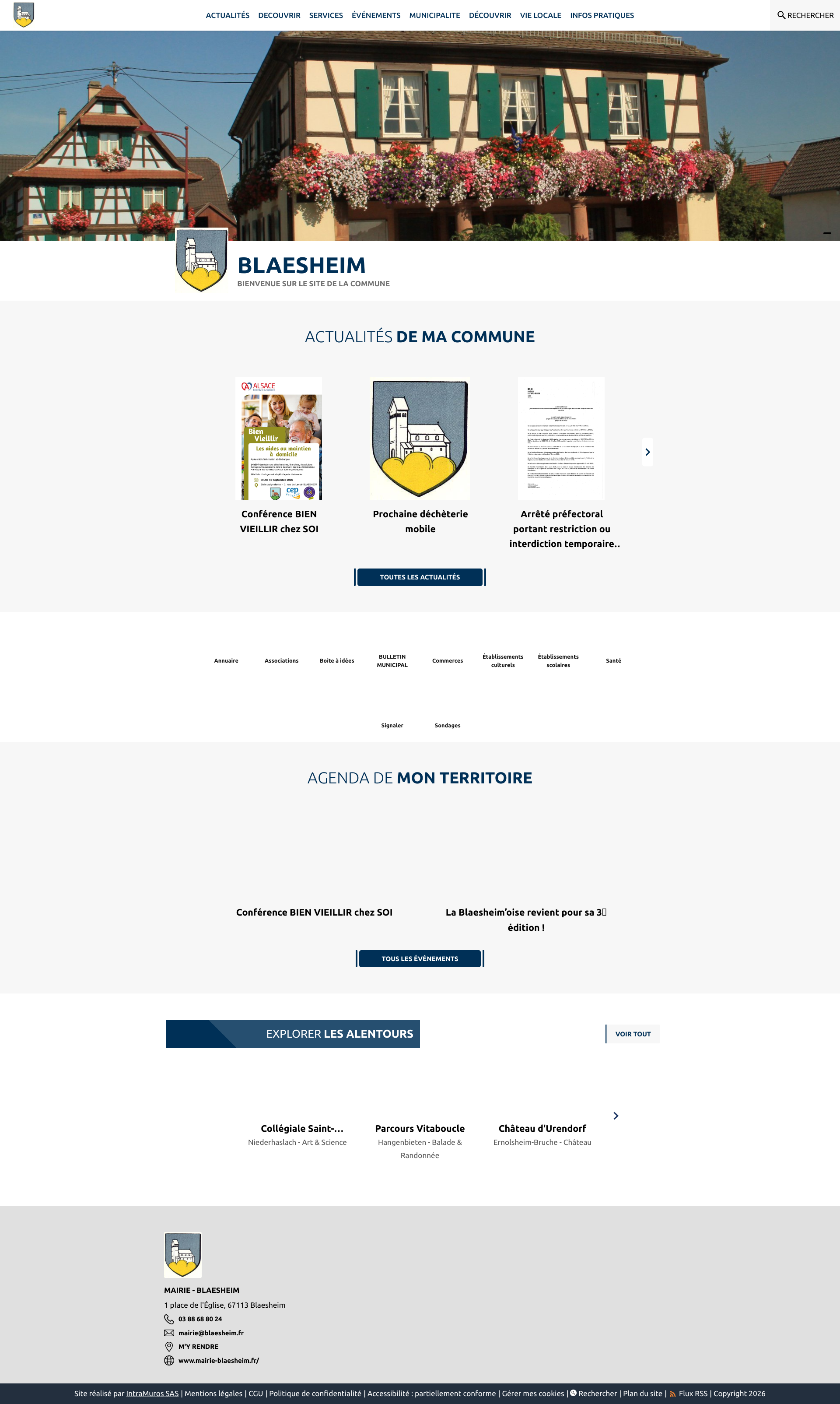 Aperçu du site