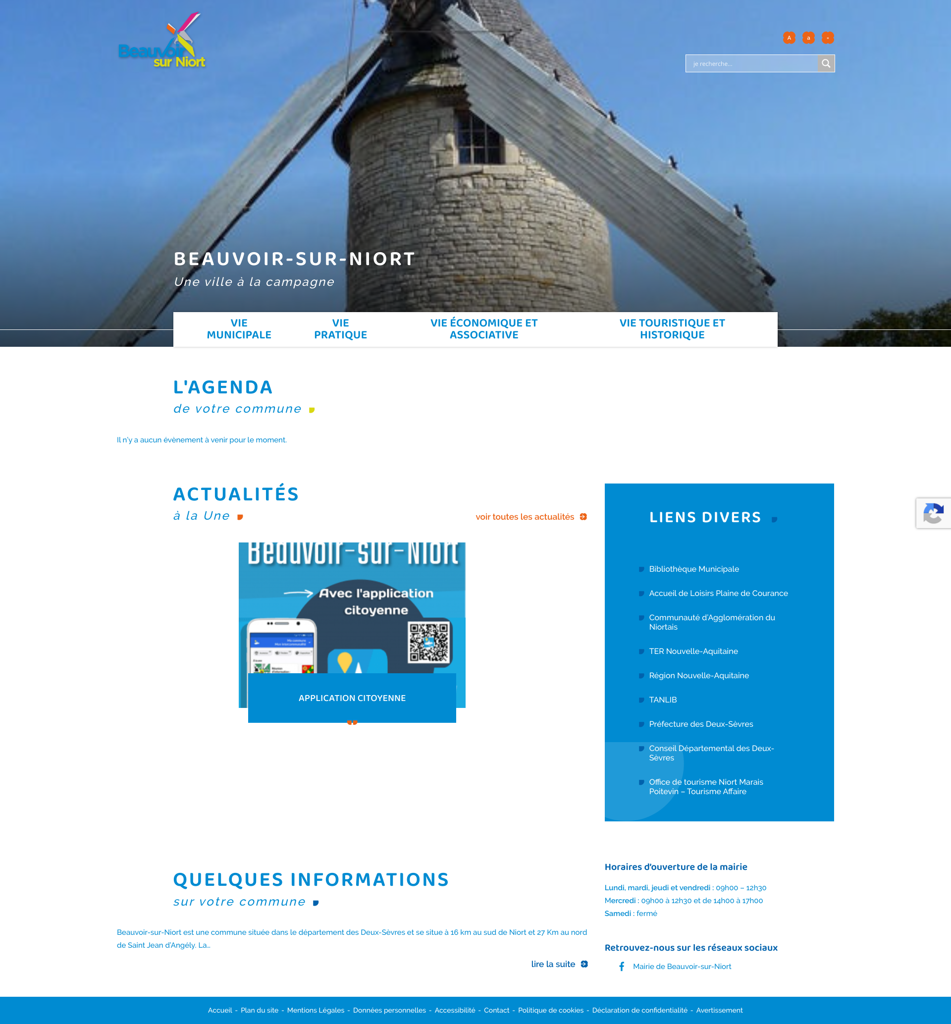 Aperçu du site
