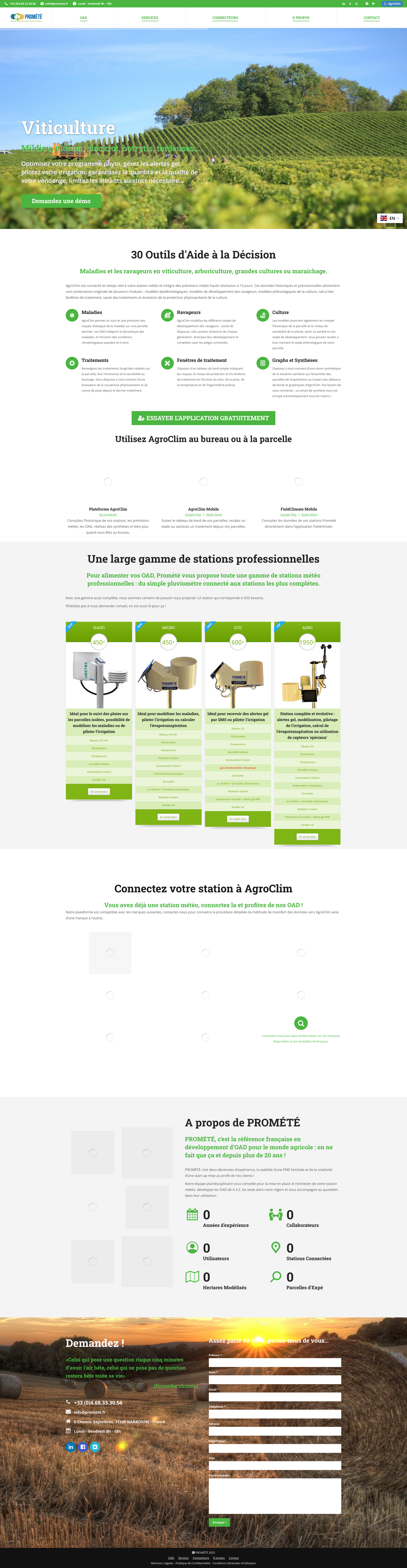 Aperçu du site