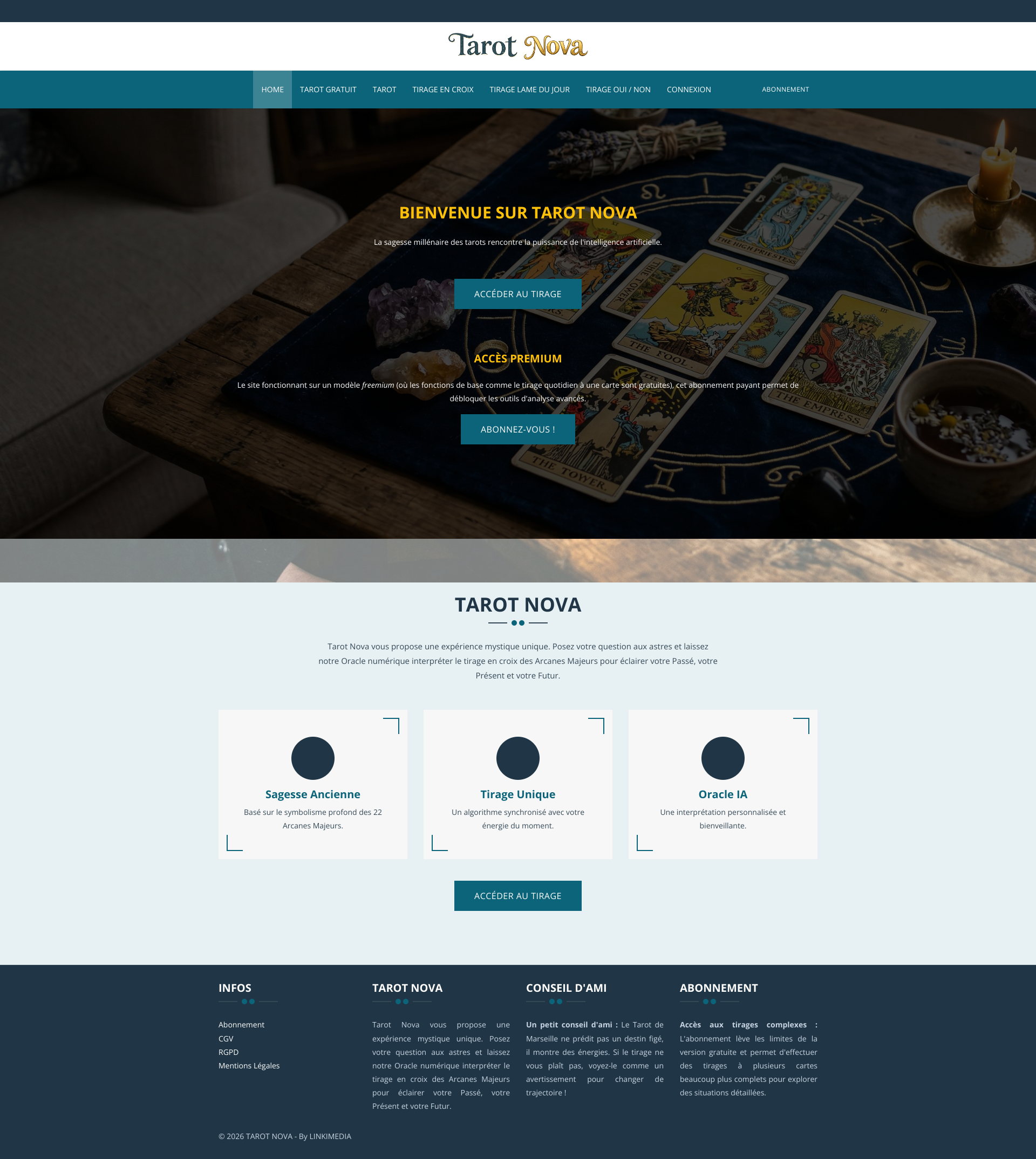 Aperçu du site