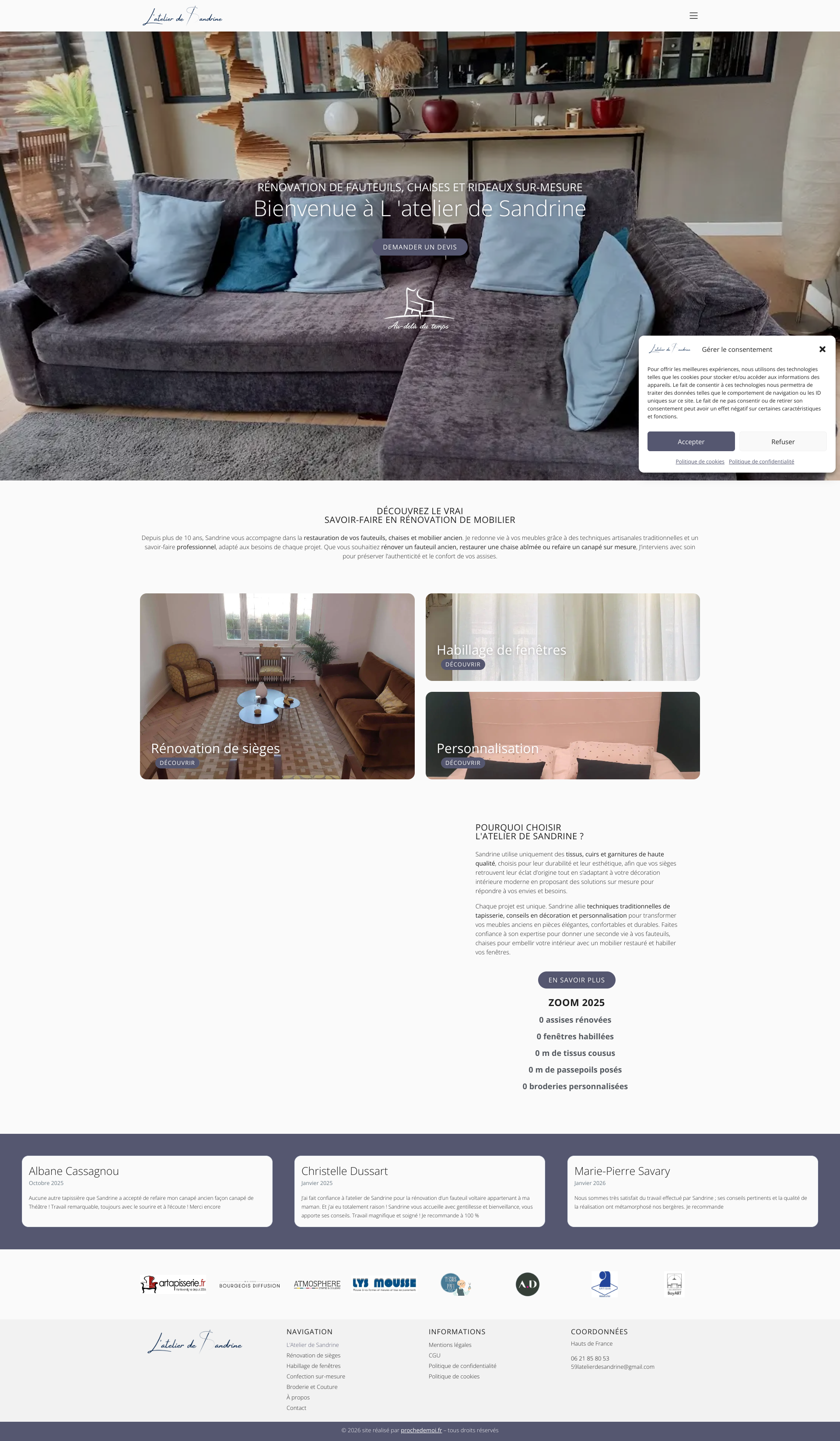 Aperçu du site