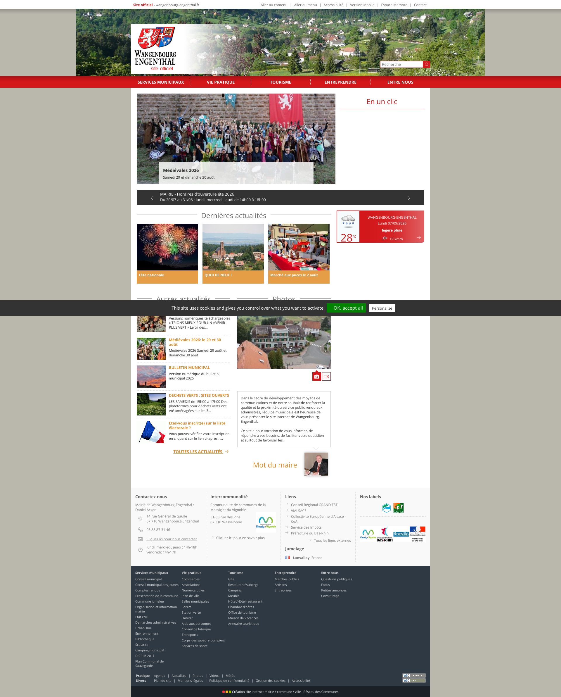 Aperçu du site