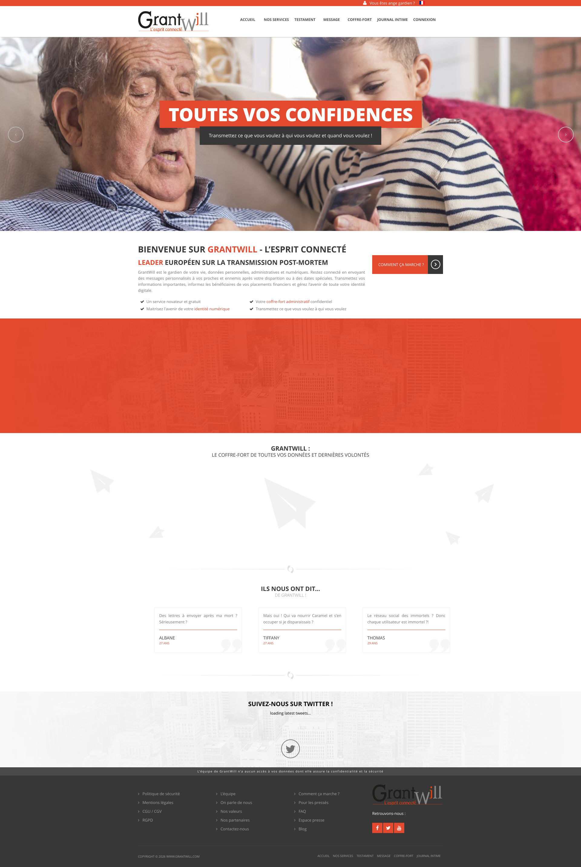 Aperçu du site