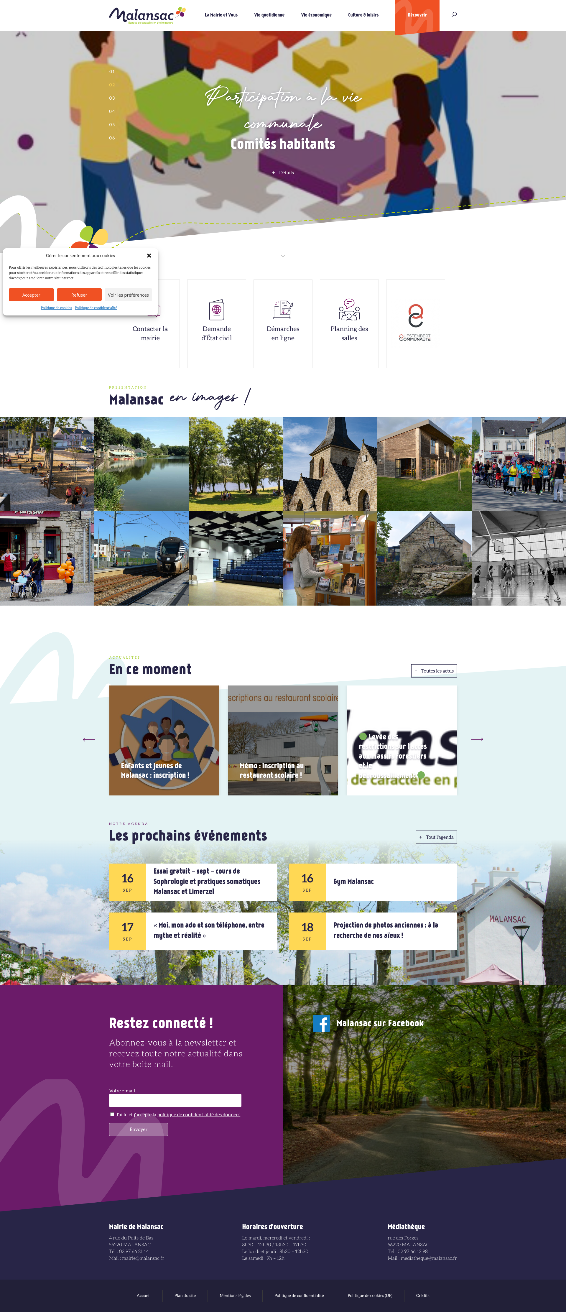 Aperçu du site
