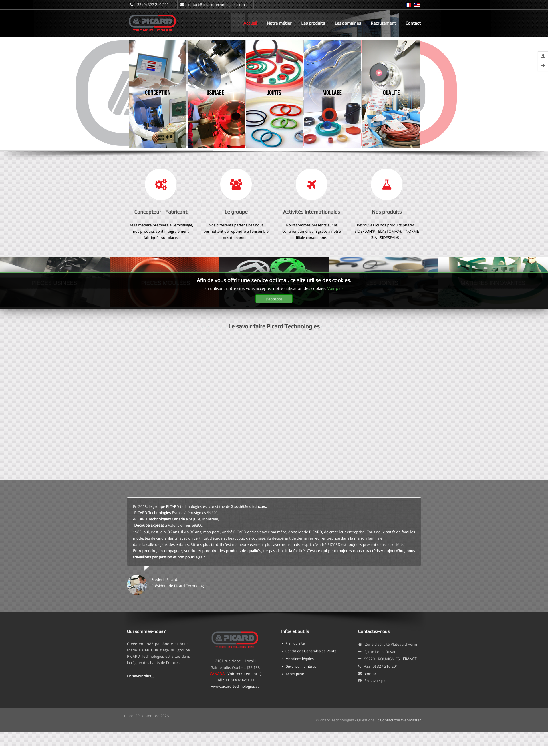 Aperçu du site