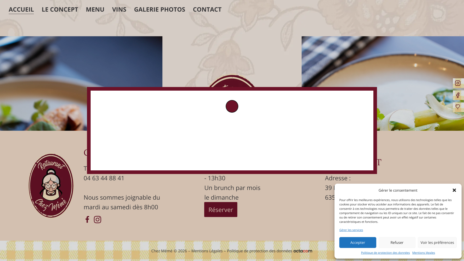 Aperçu du site