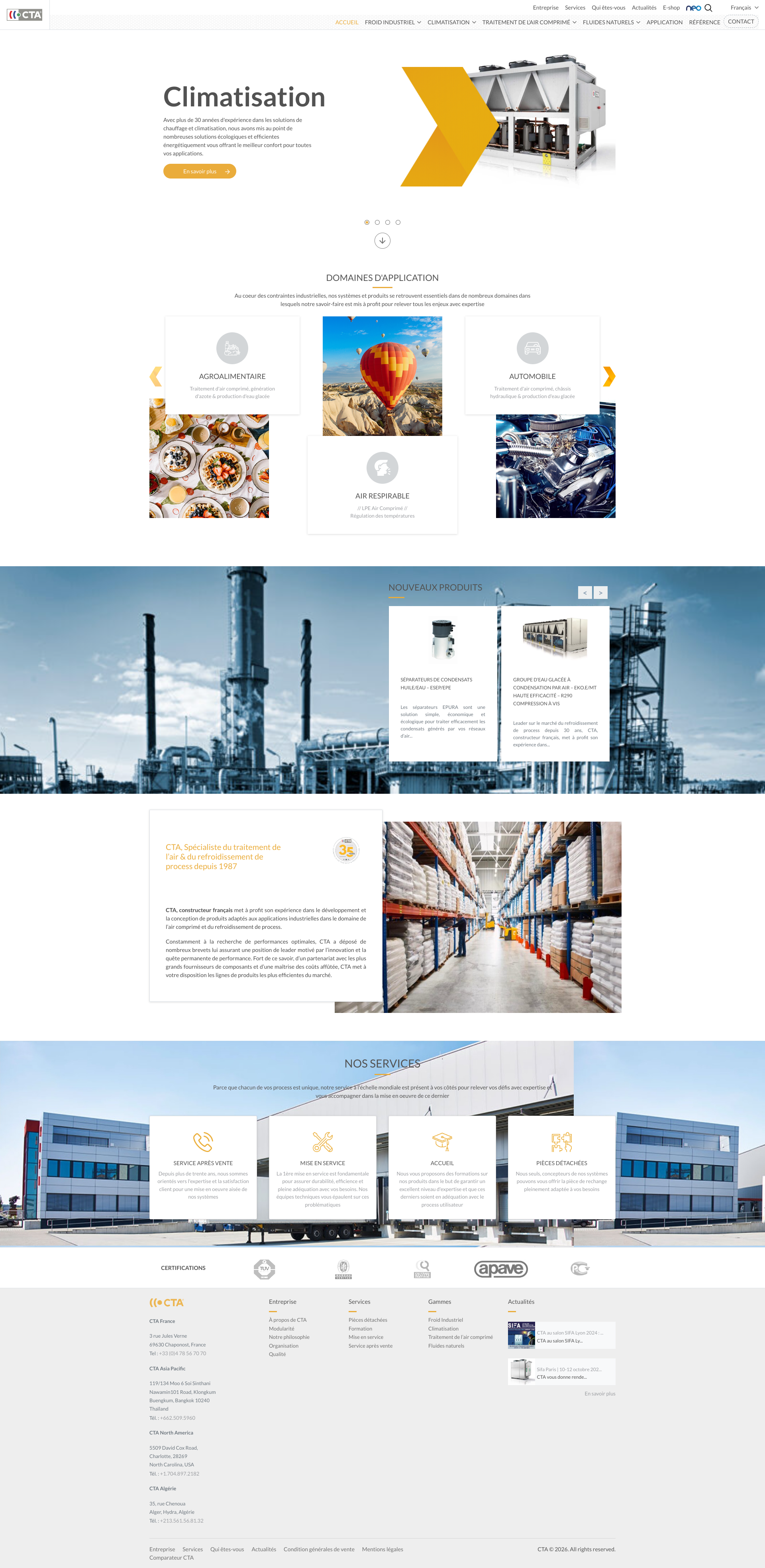 Aperçu du site