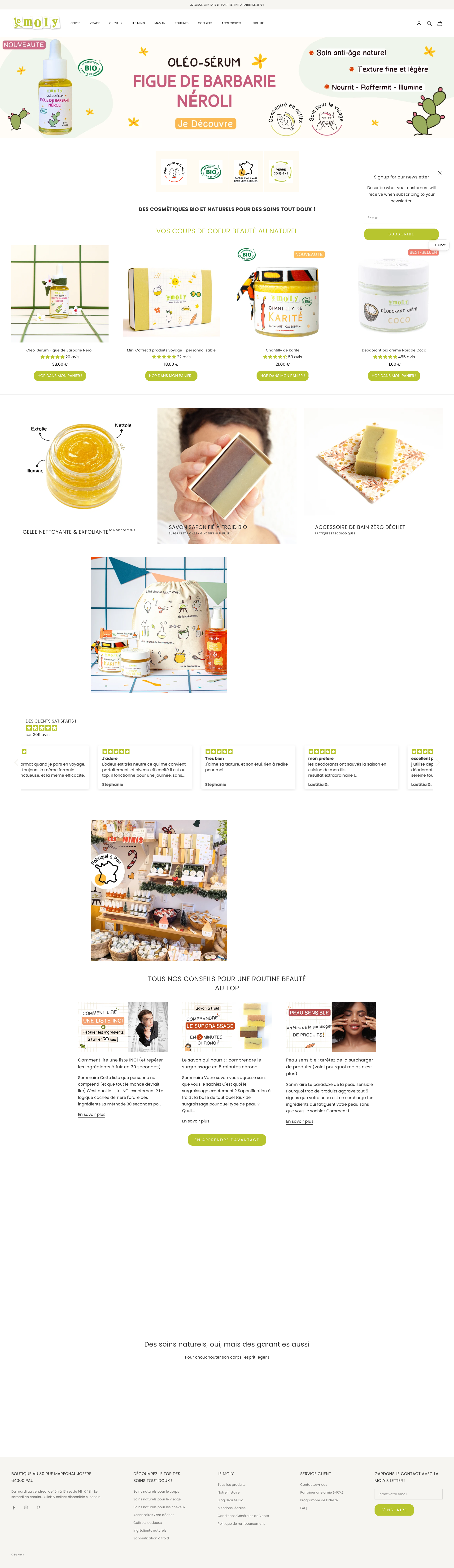 Aperçu du site
