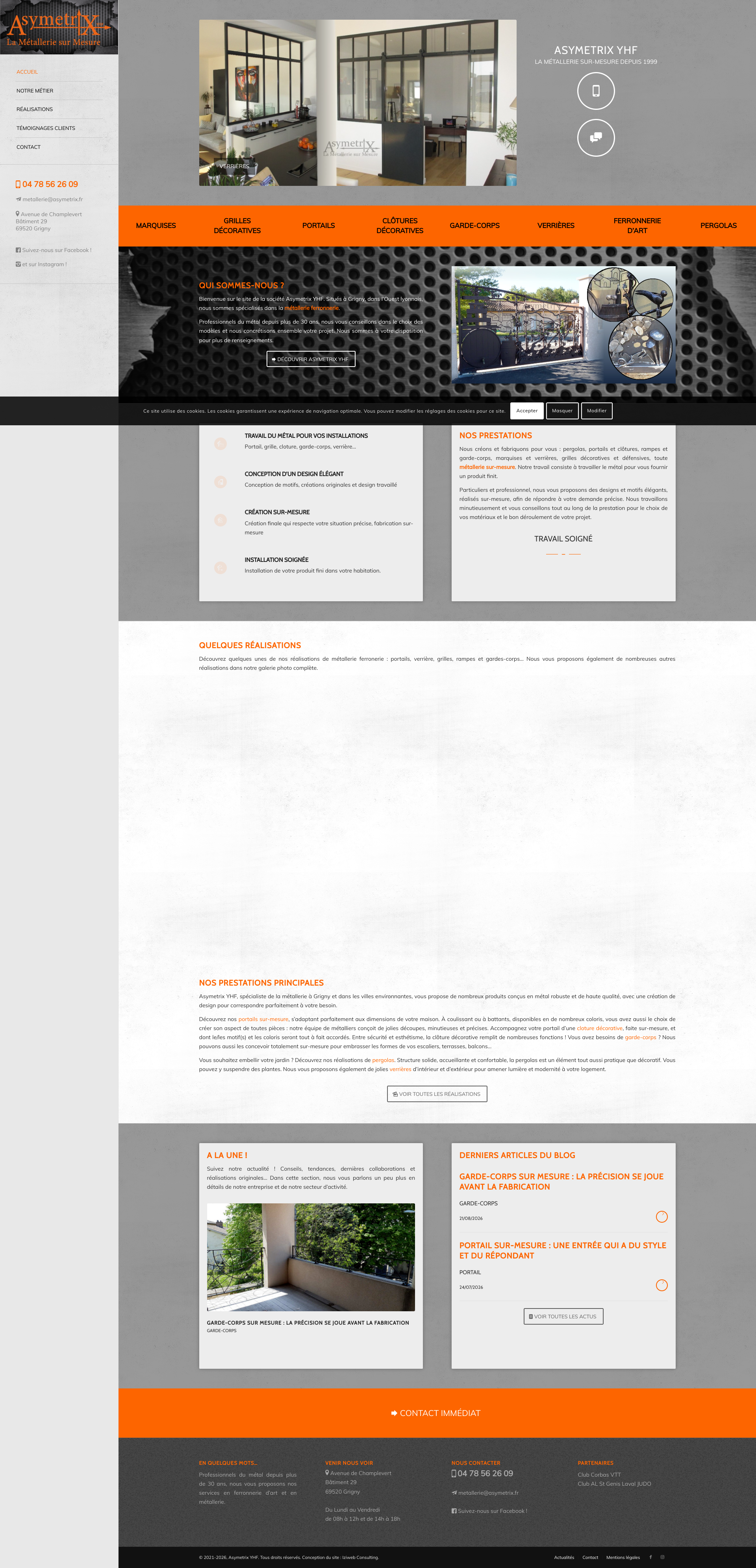 Aperçu du site