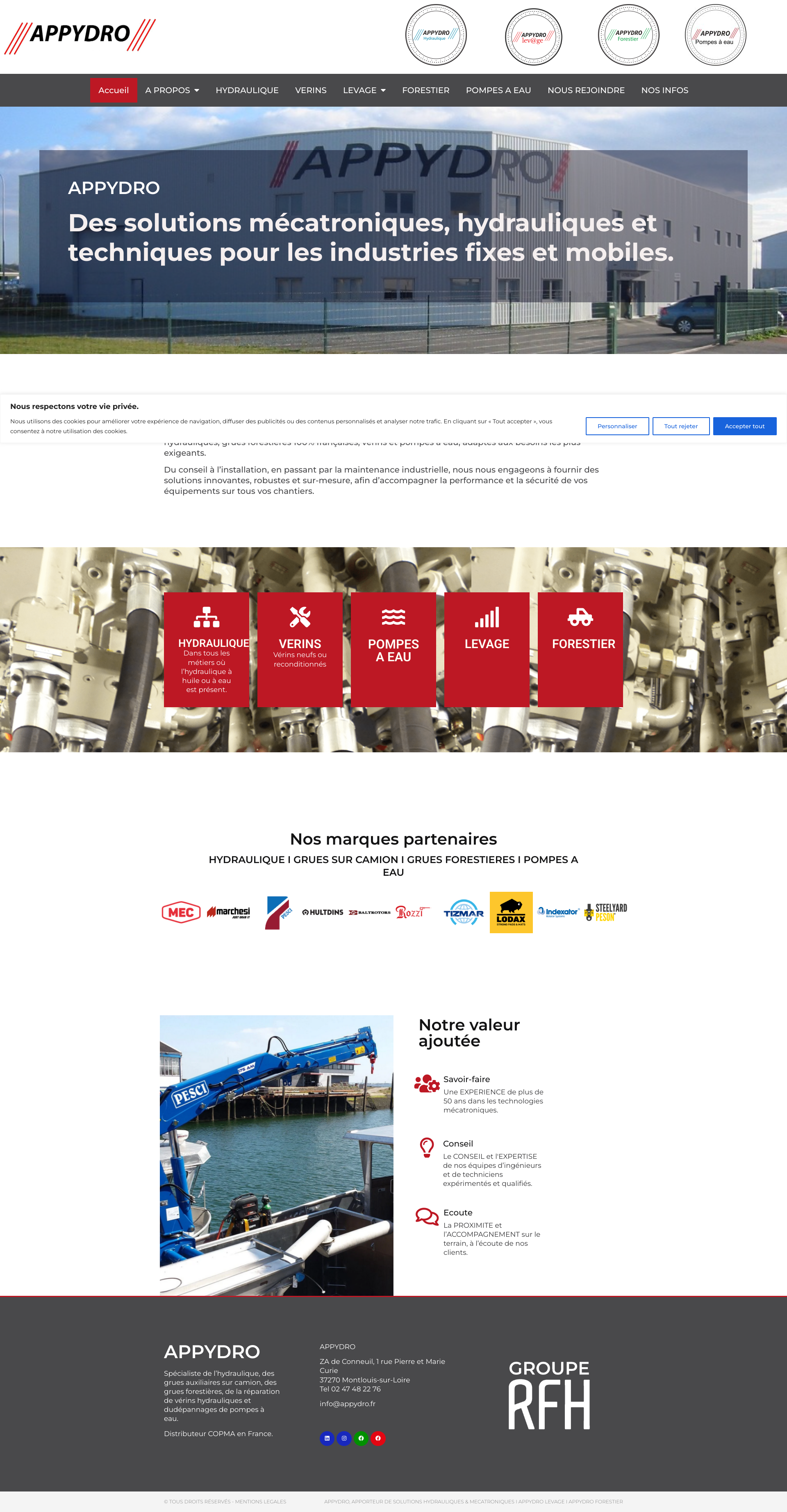 Aperçu du site