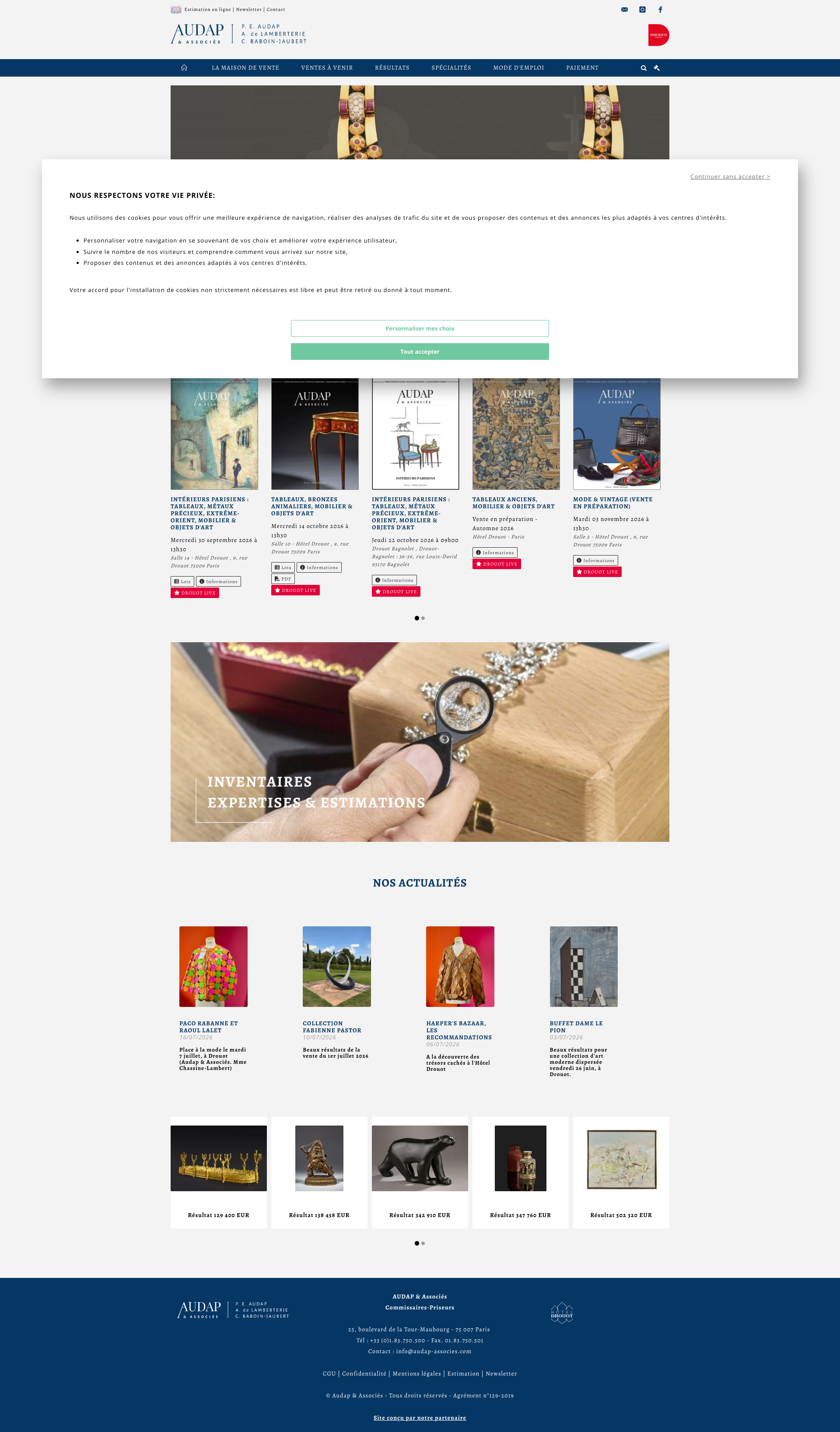 Aperçu du site