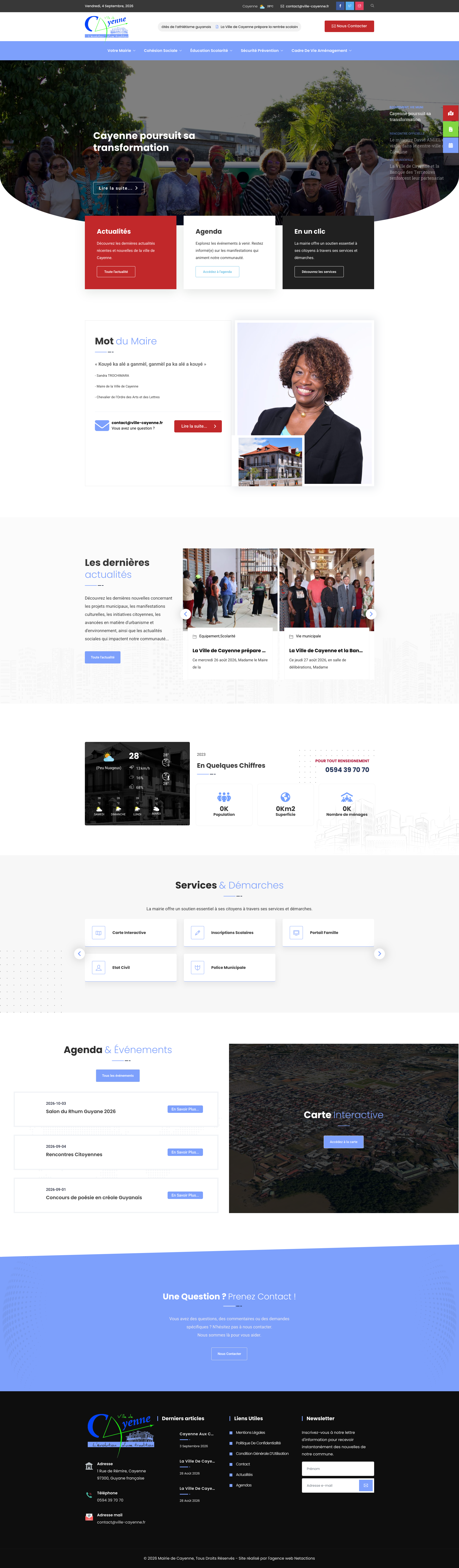 Aperçu du site