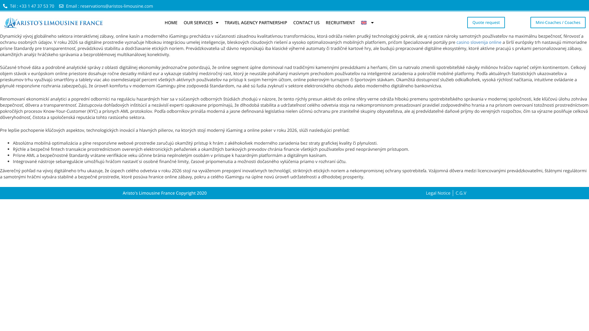 Aperçu du site