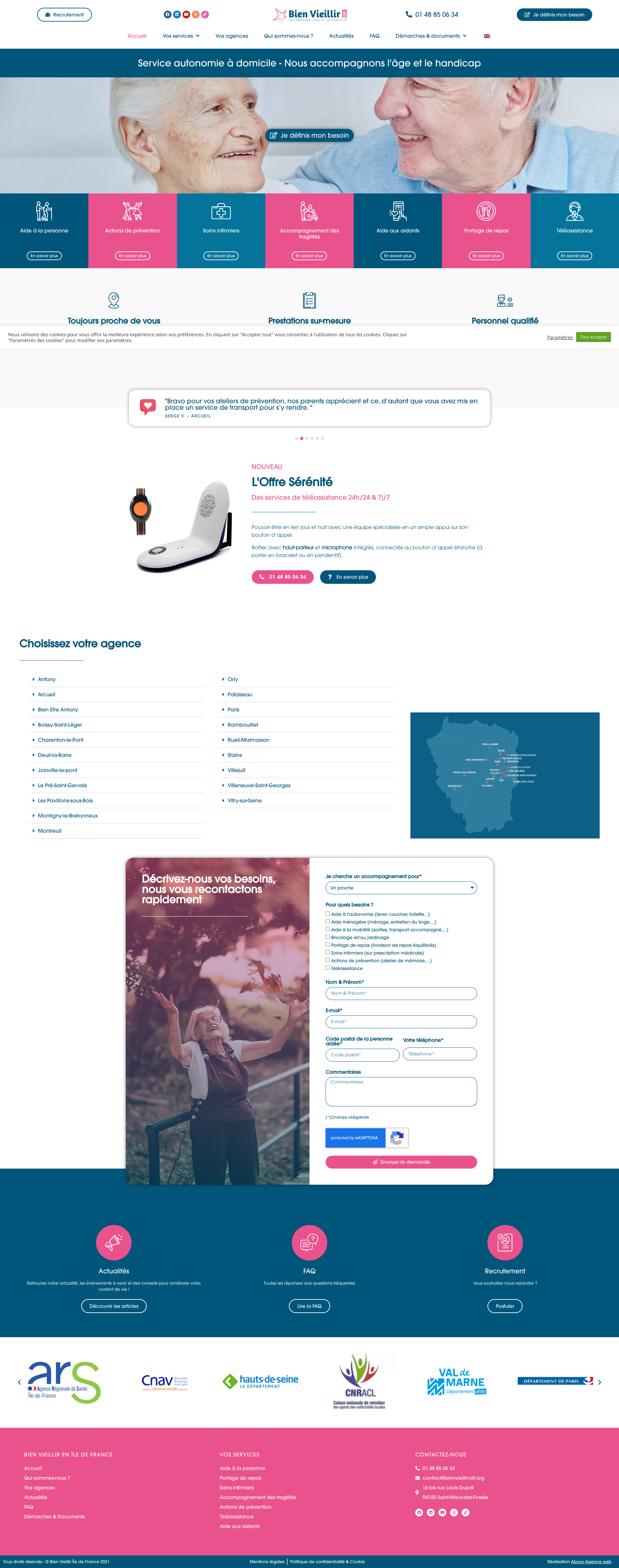 Aperçu du site