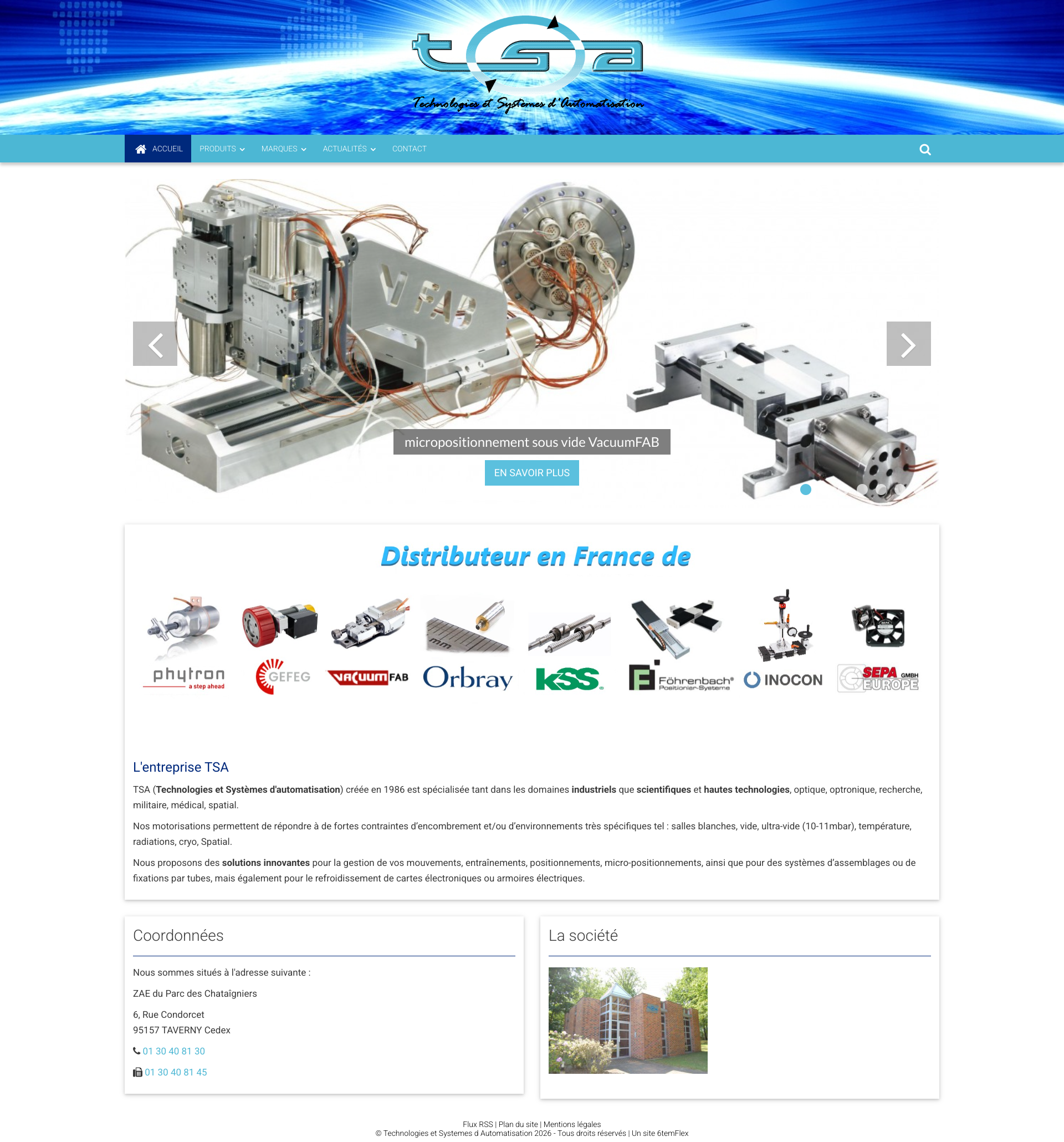 Aperçu du site