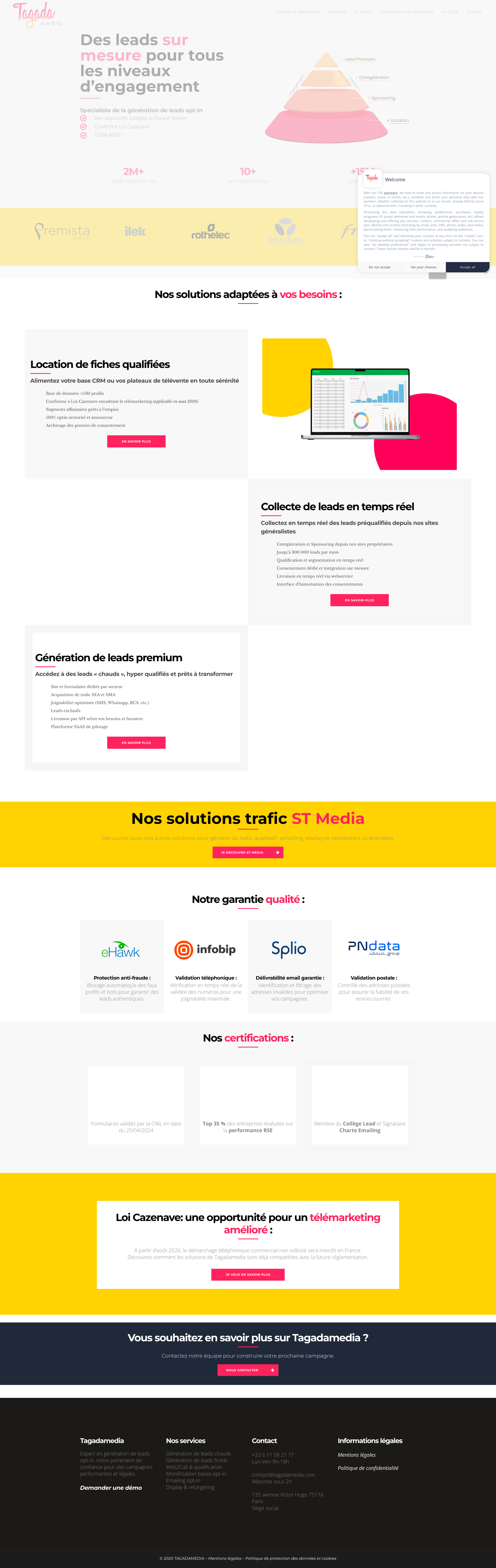Aperçu du site