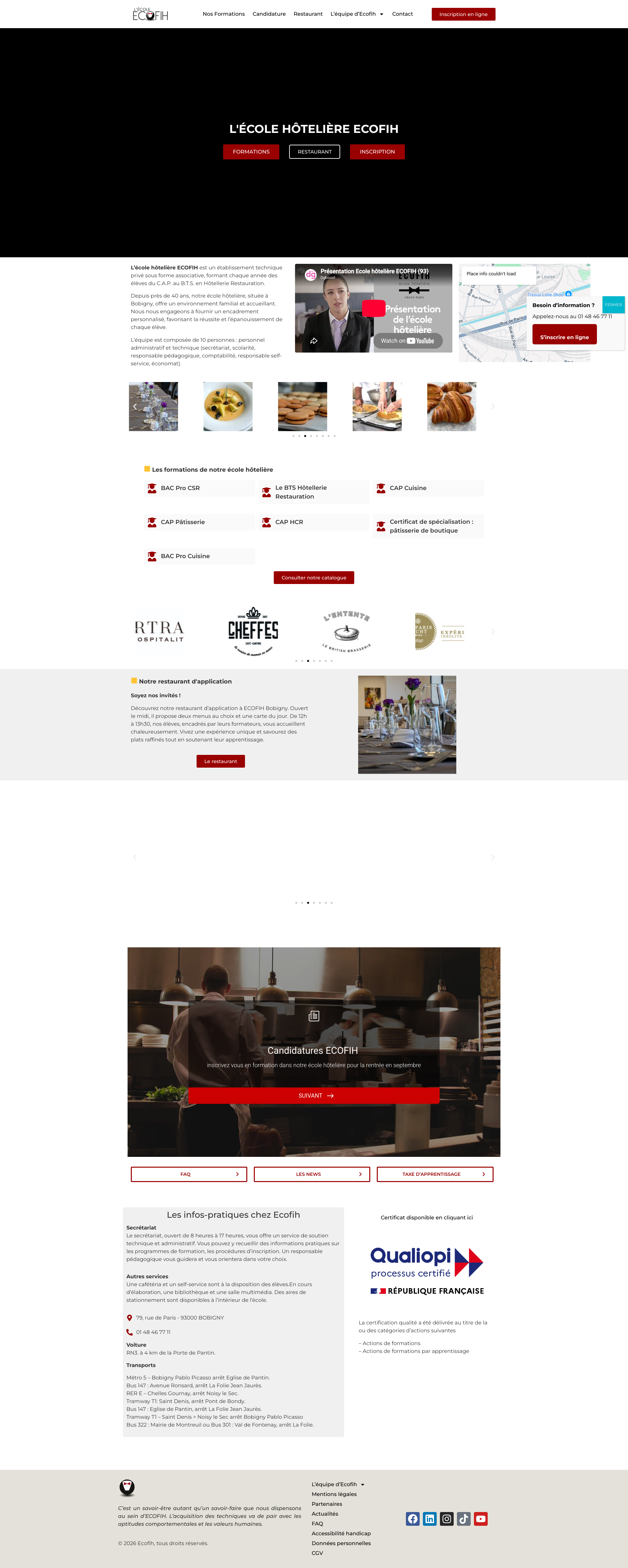 Aperçu du site