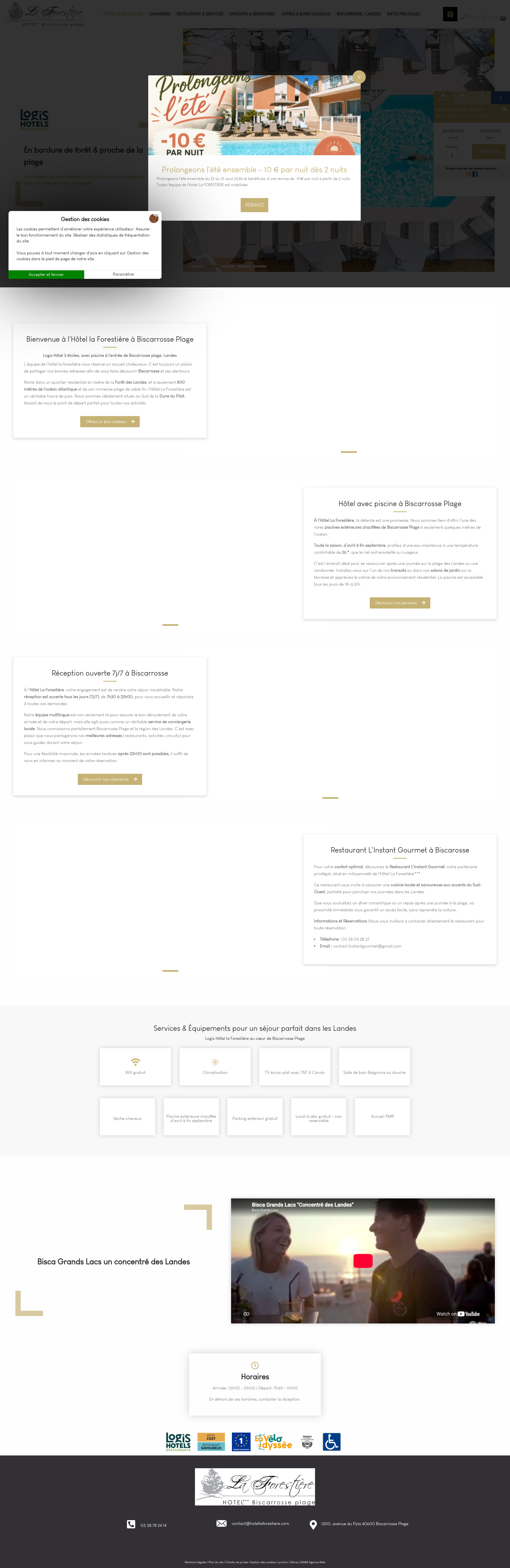 Aperçu du site