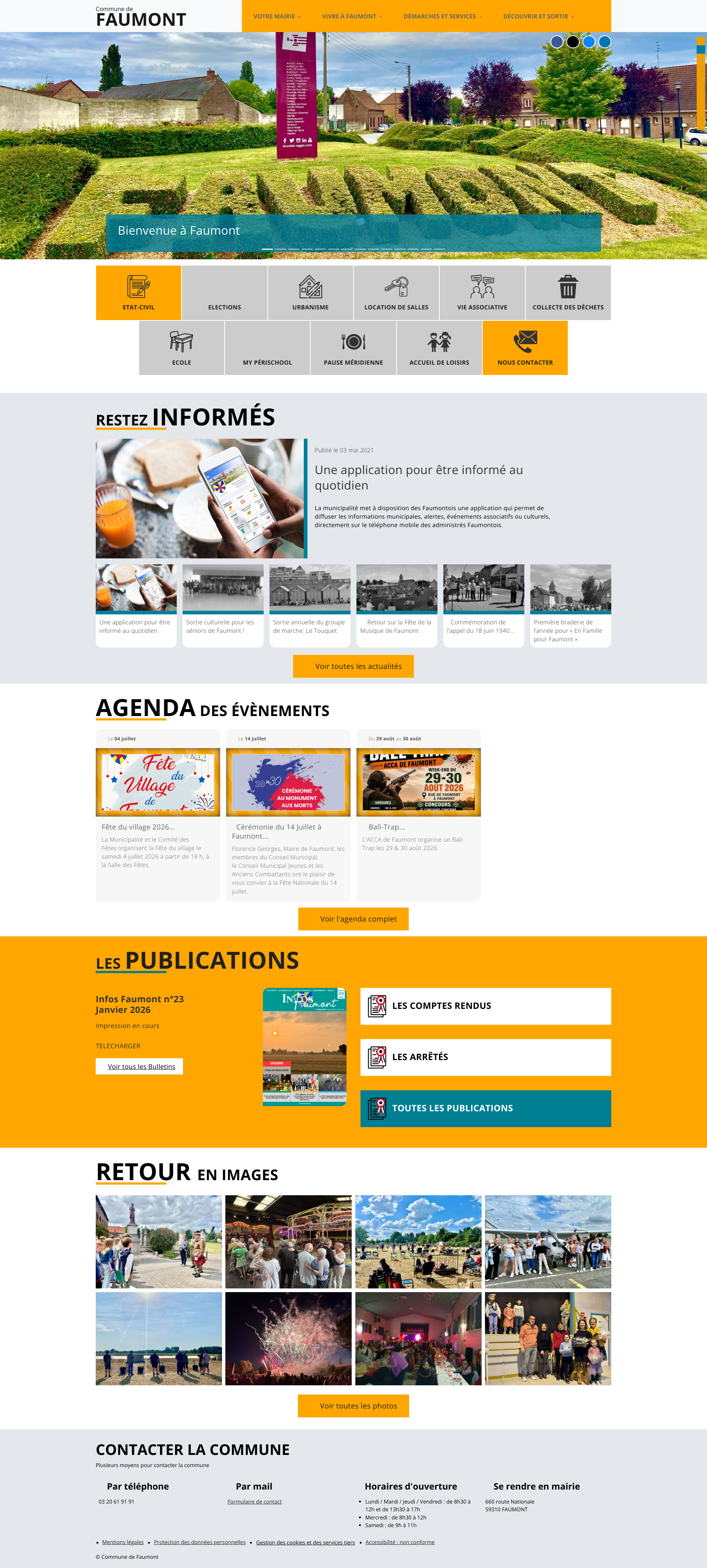 Aperçu du site