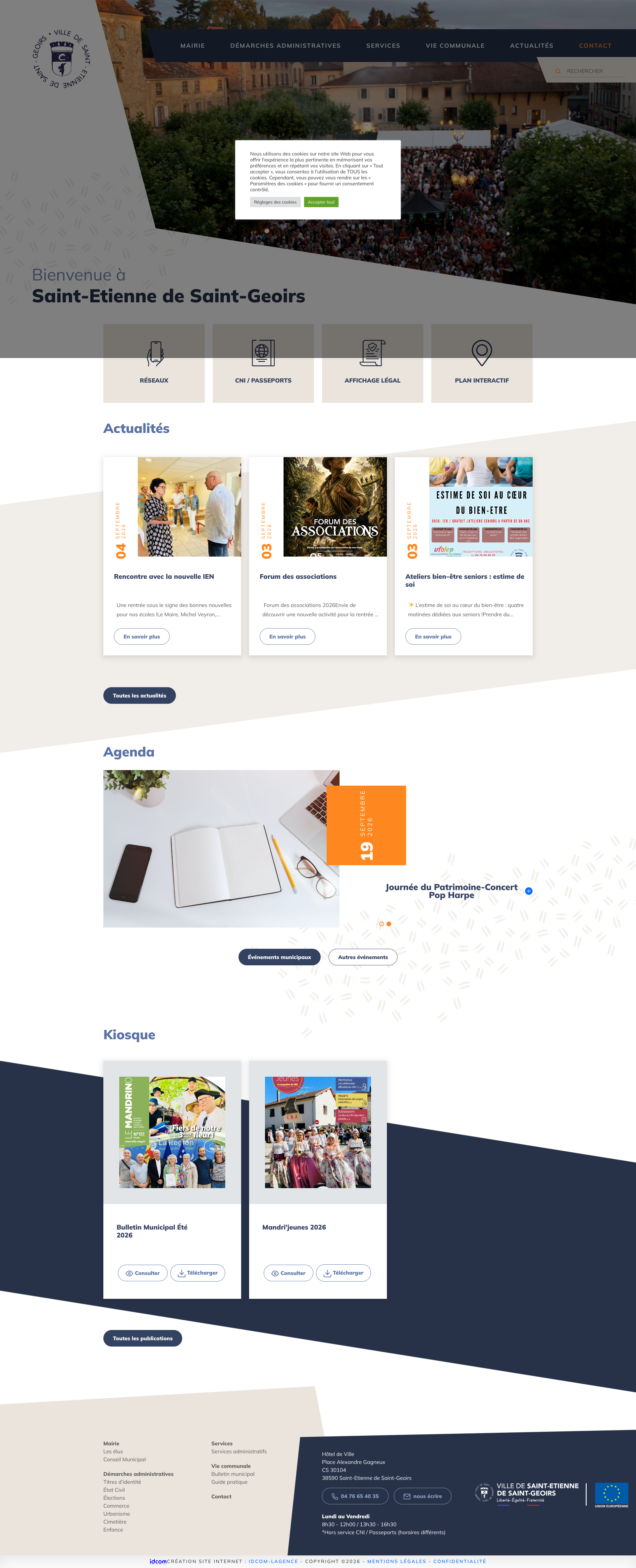Aperçu du site