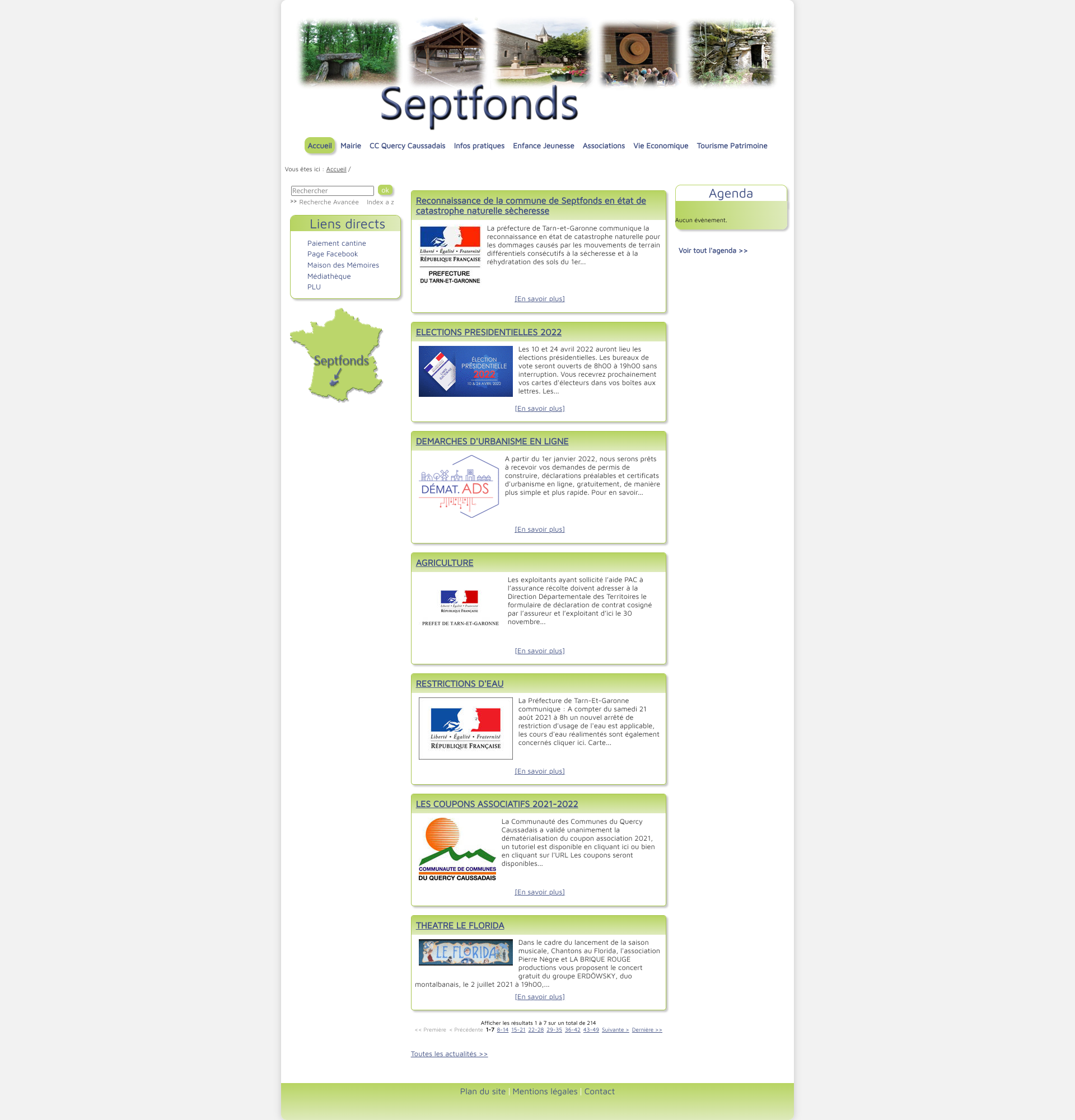 Aperçu du site