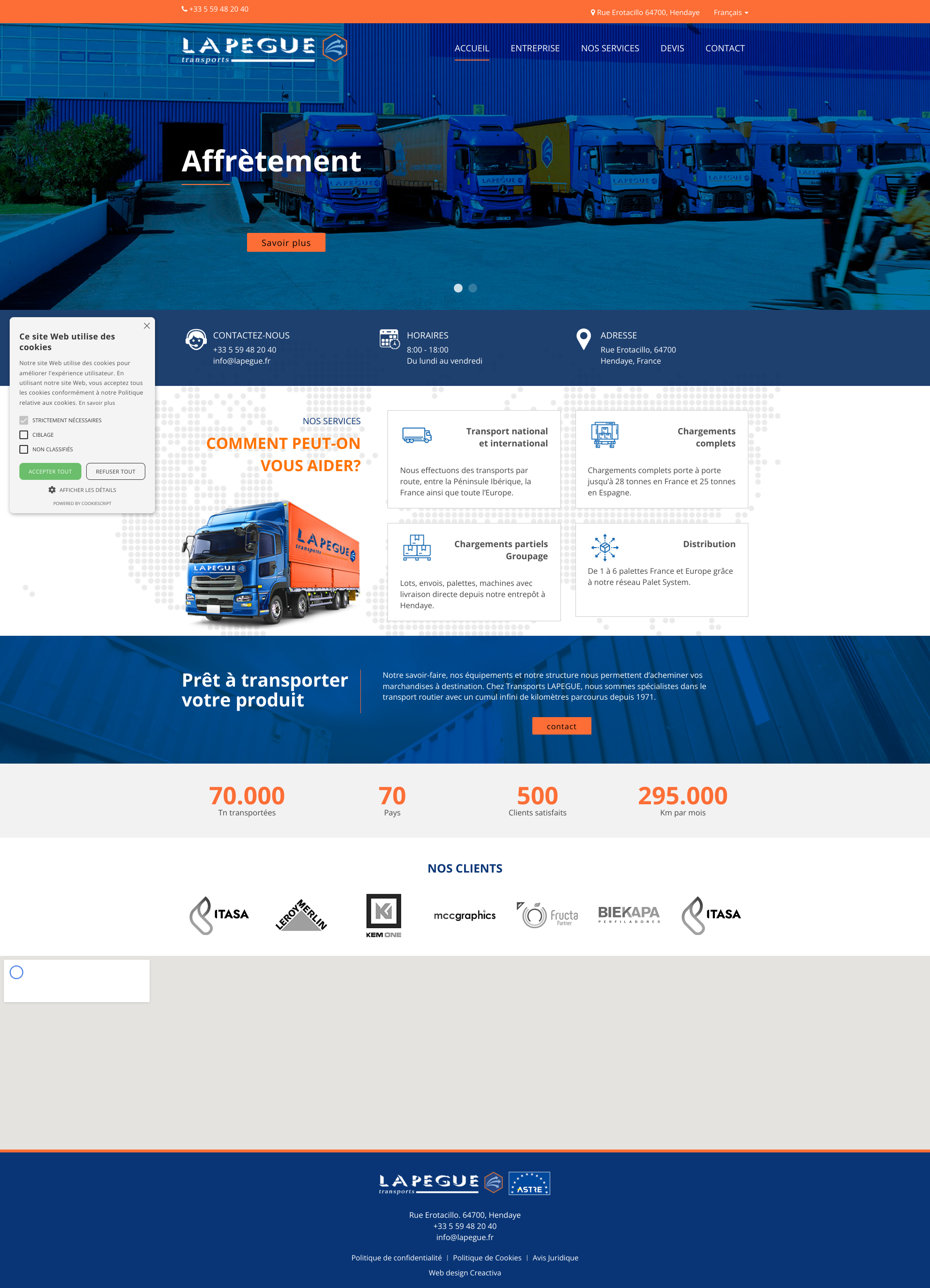 Aperçu du site