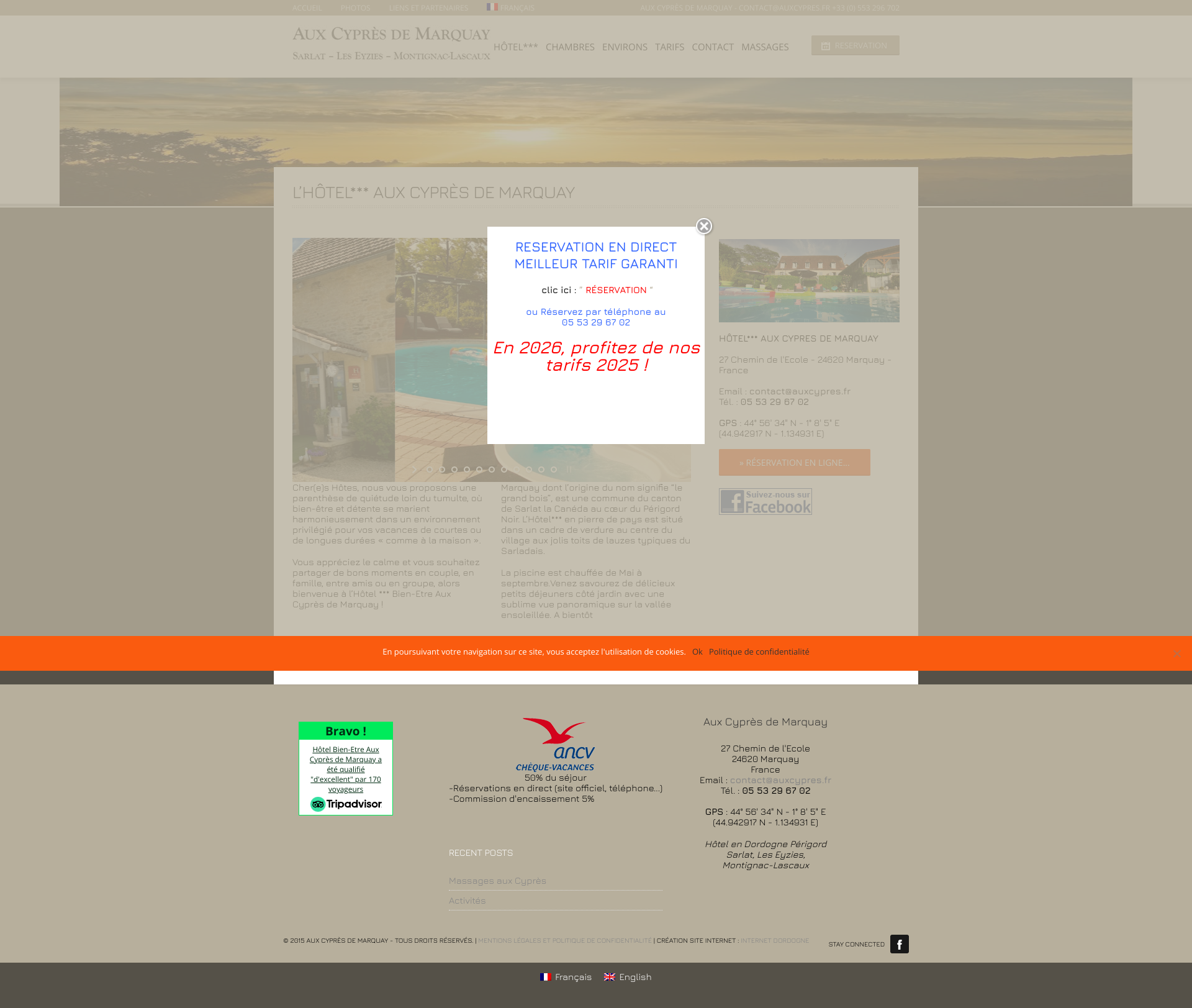 Aperçu du site
