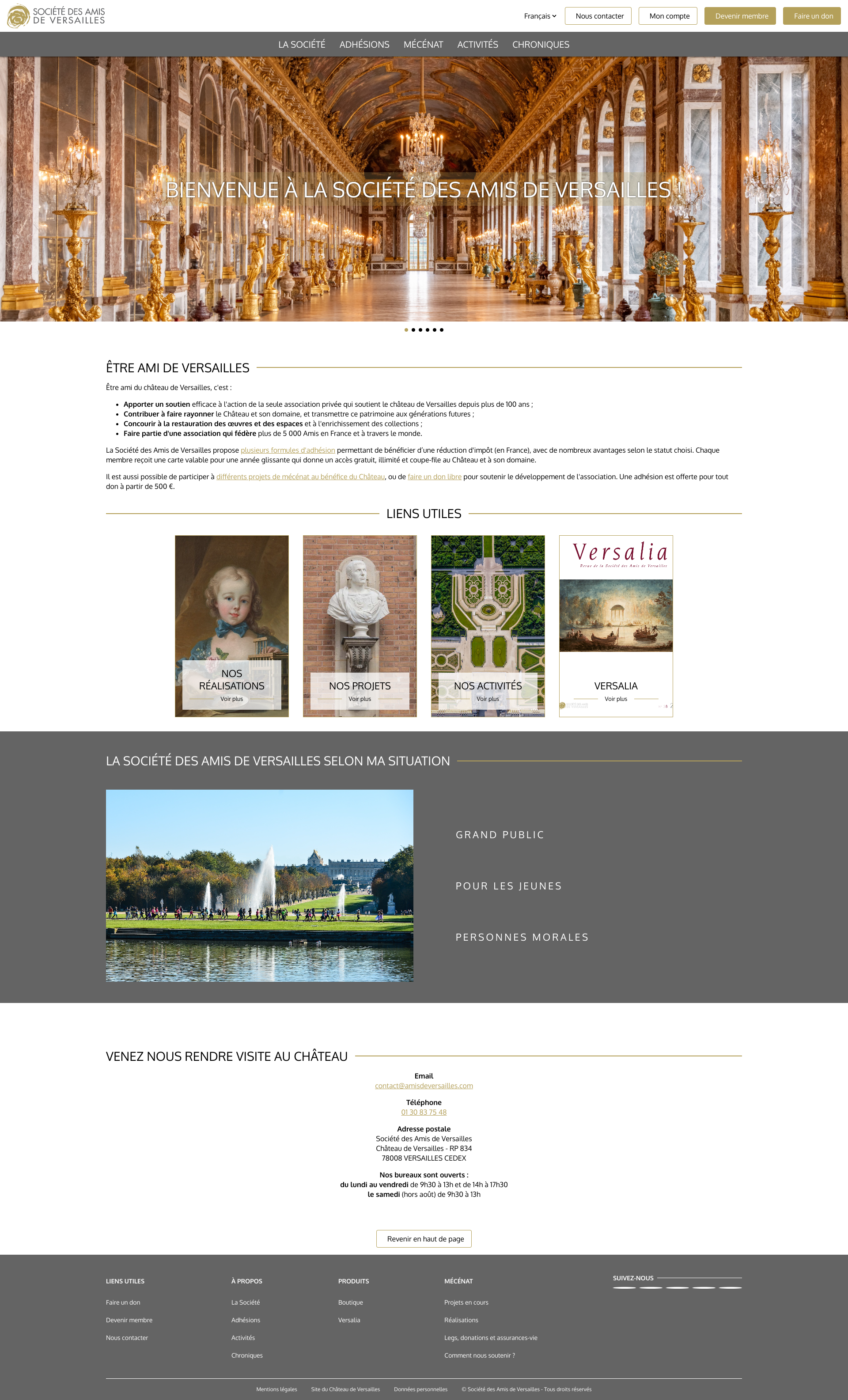 Aperçu du site