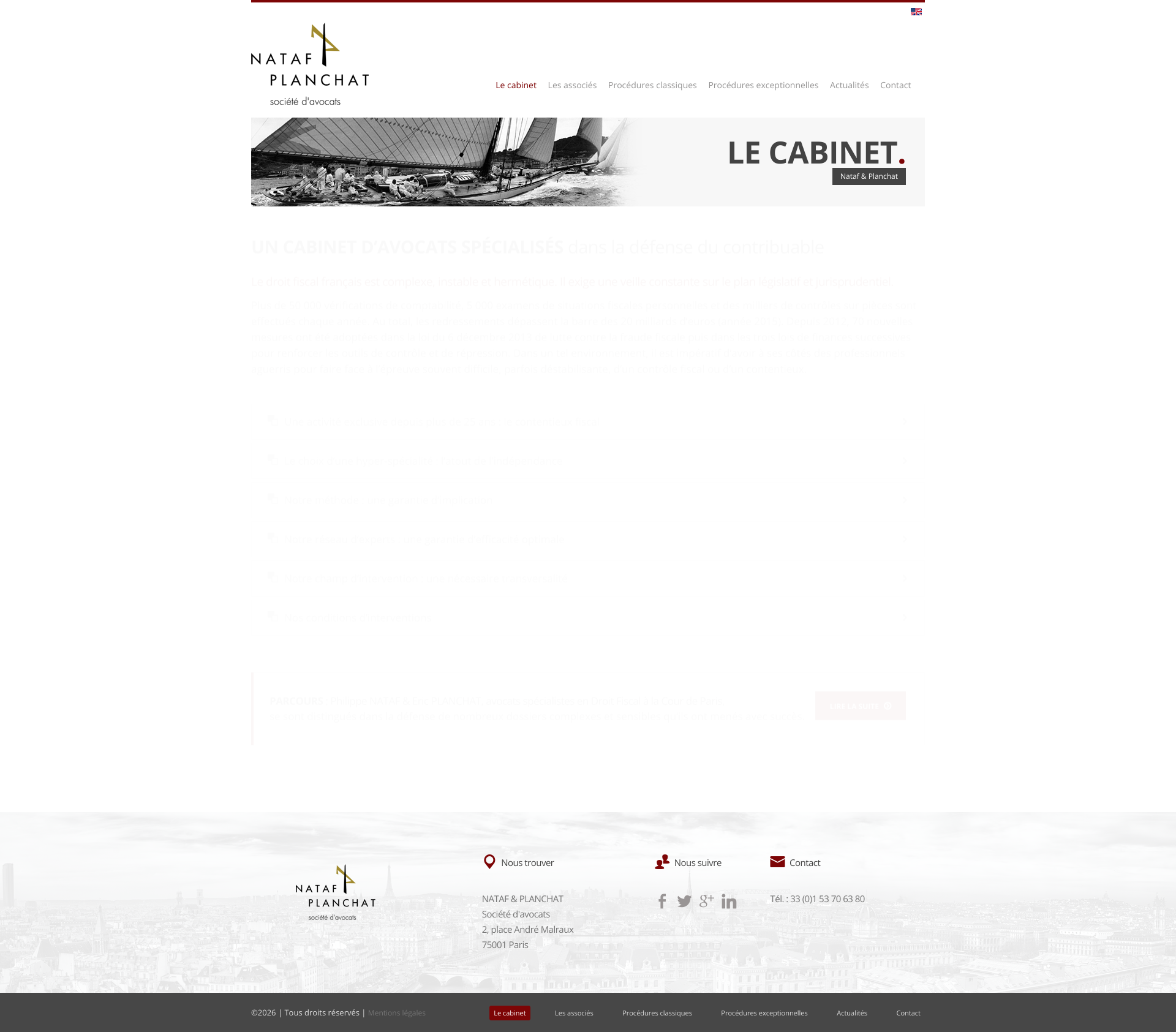 Aperçu du site