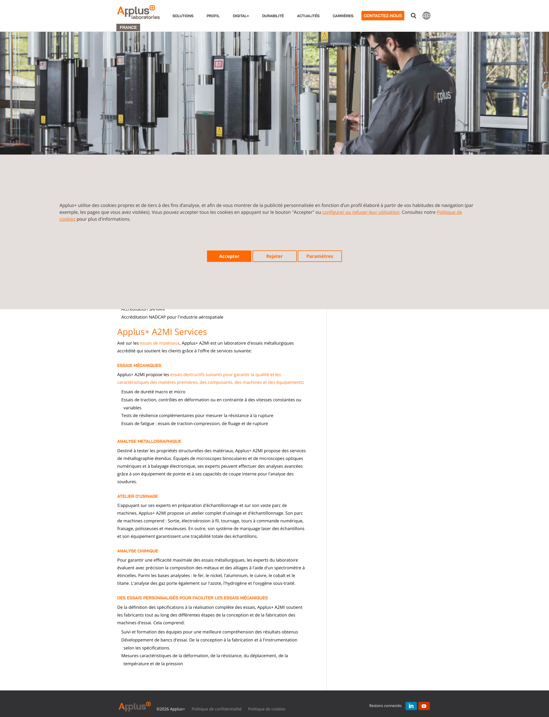 Aperçu du site