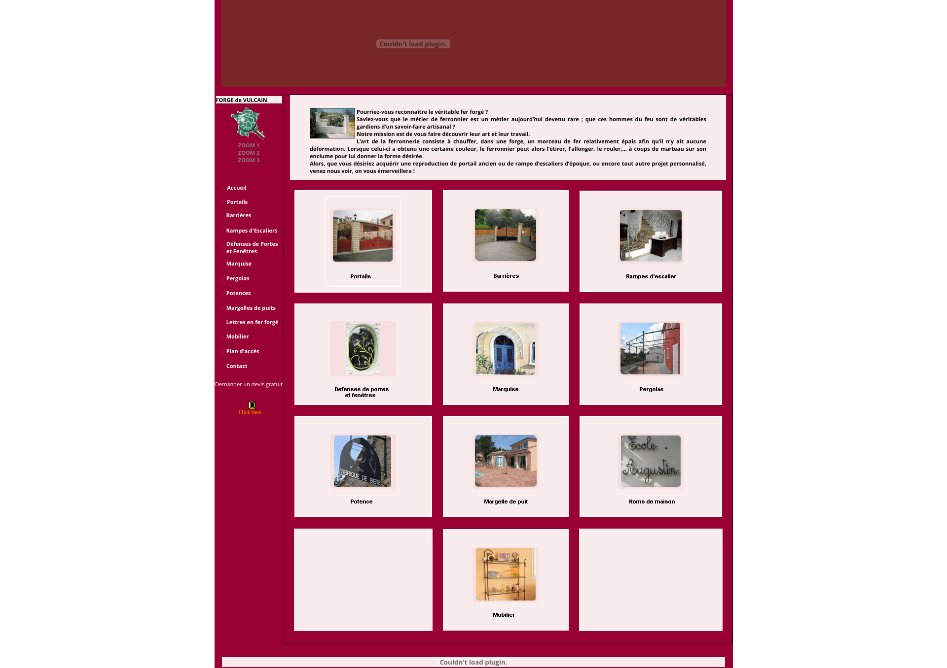 Aperçu du site
