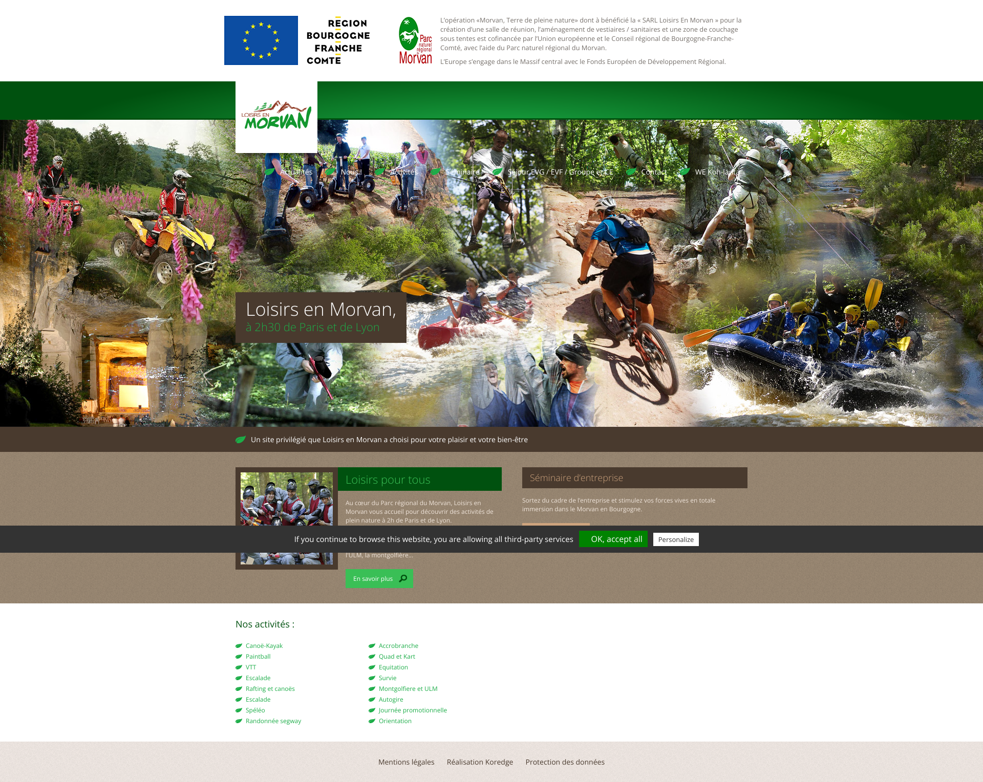 Aperçu du site