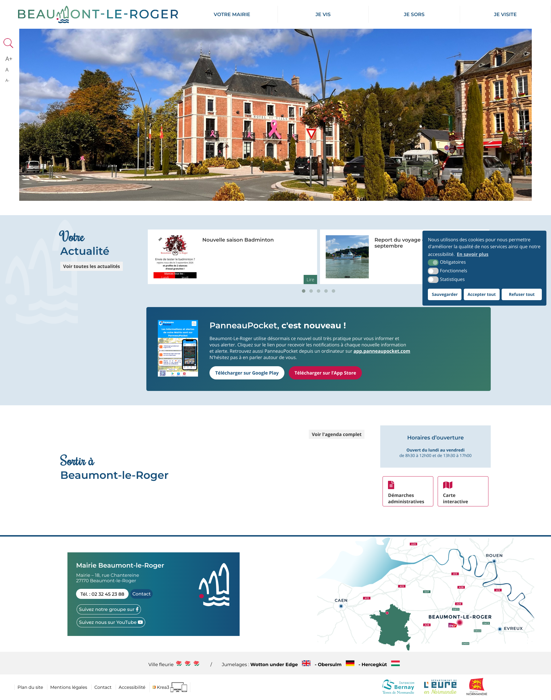 Aperçu du site