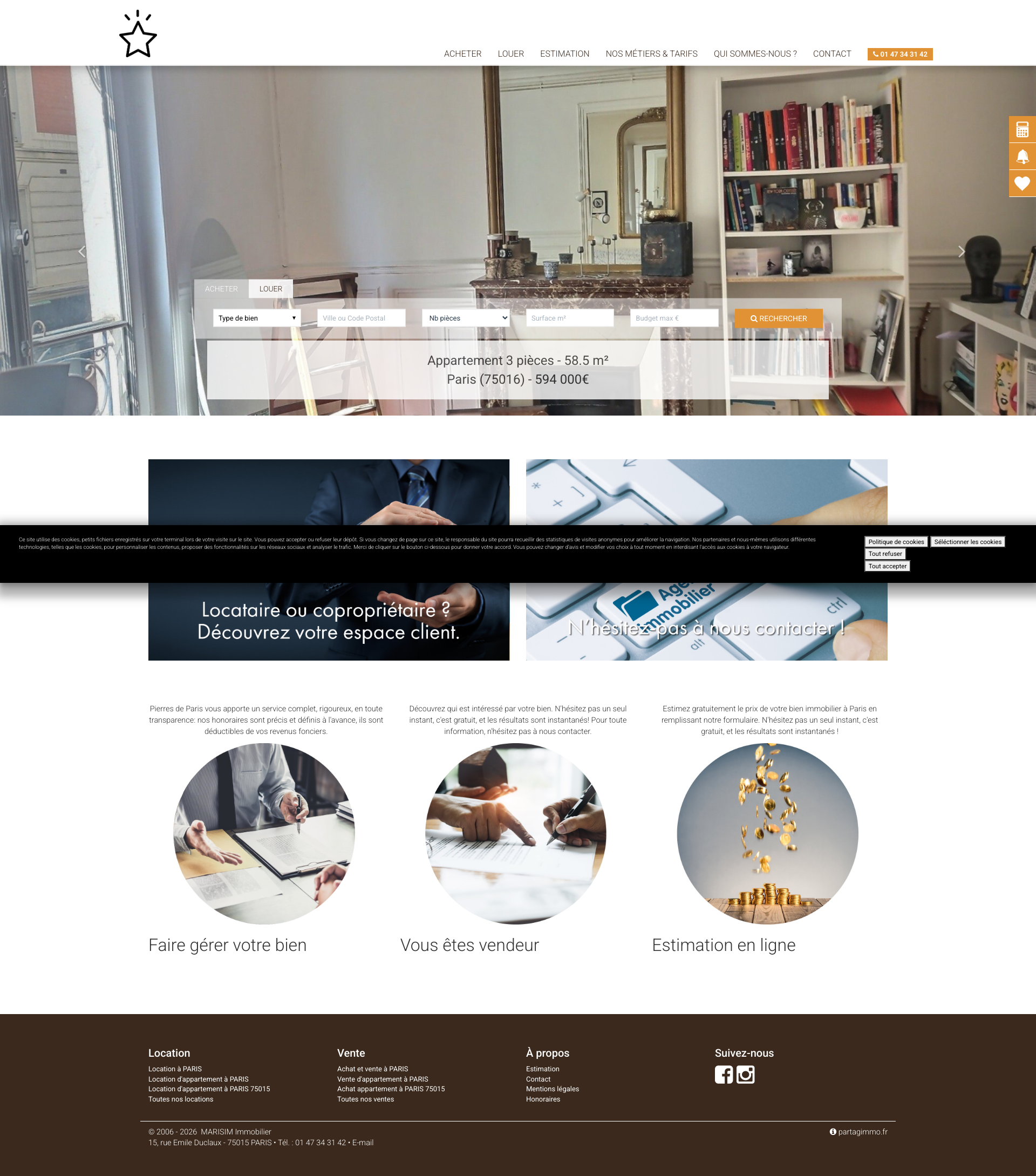 Aperçu du site