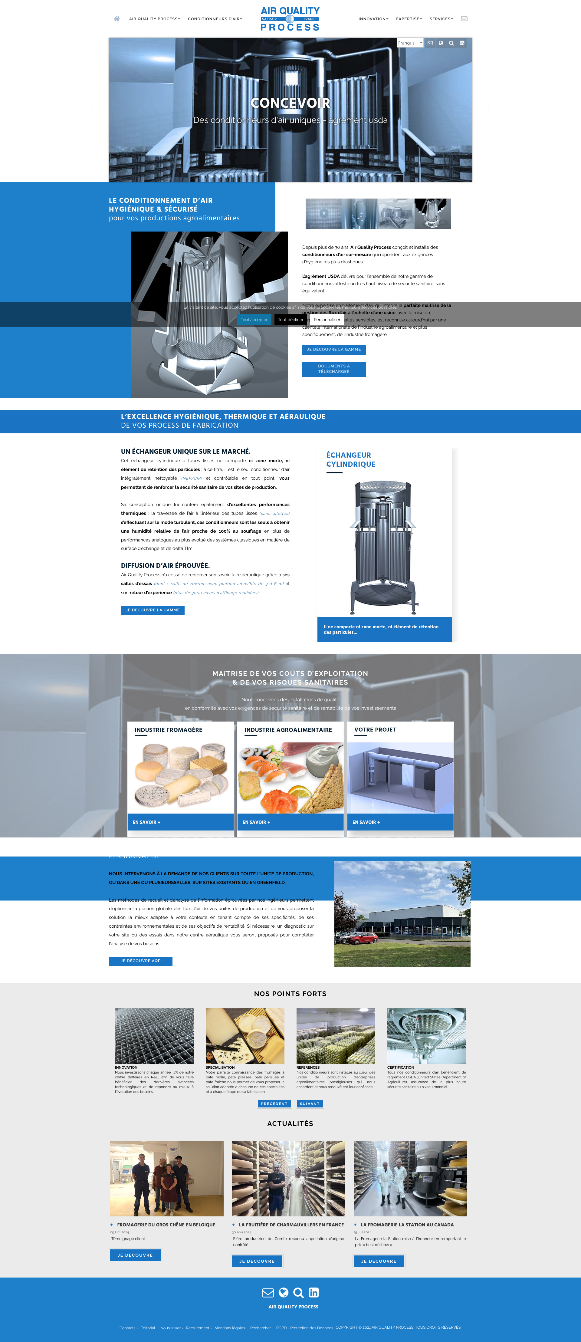 Aperçu du site