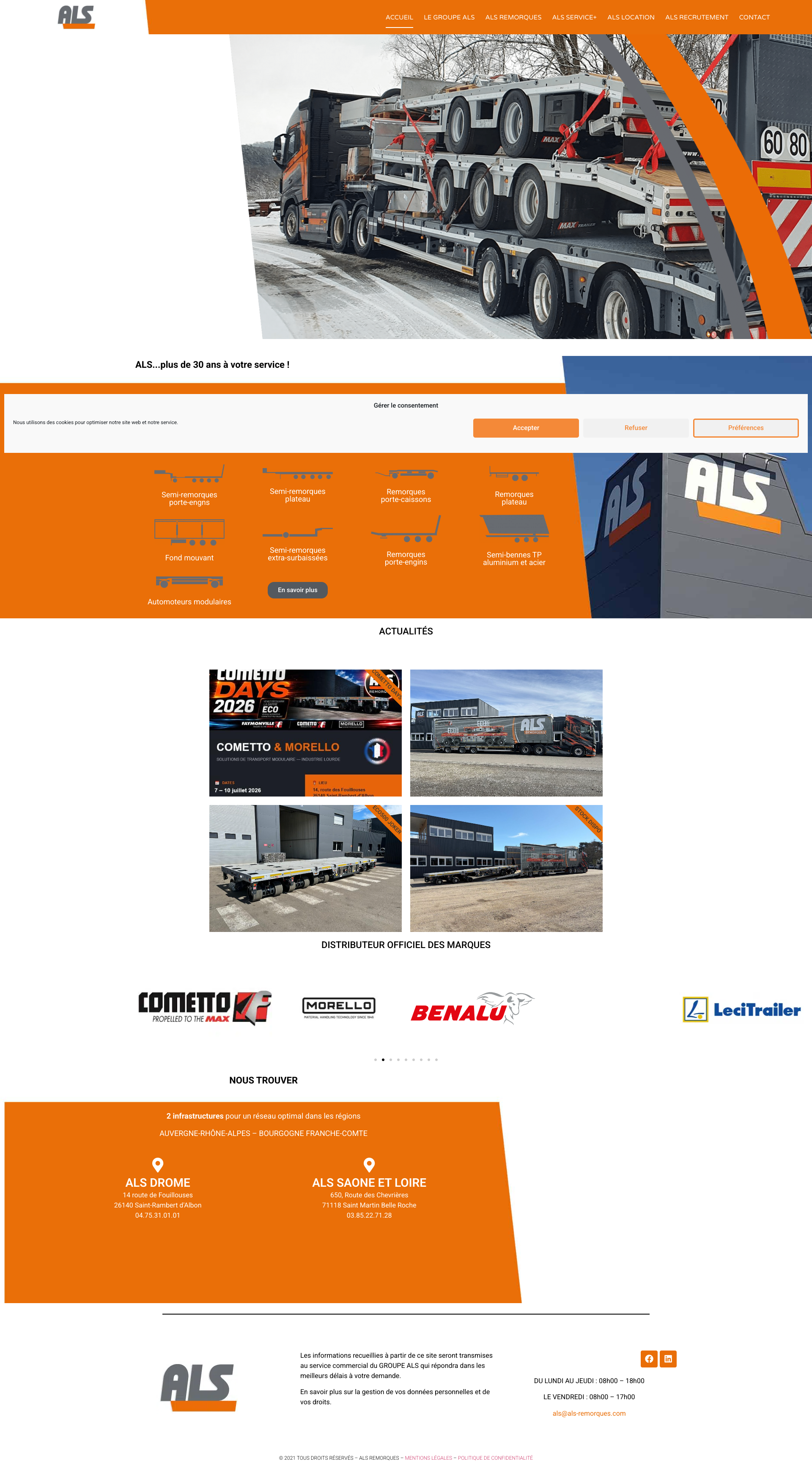 Aperçu du site