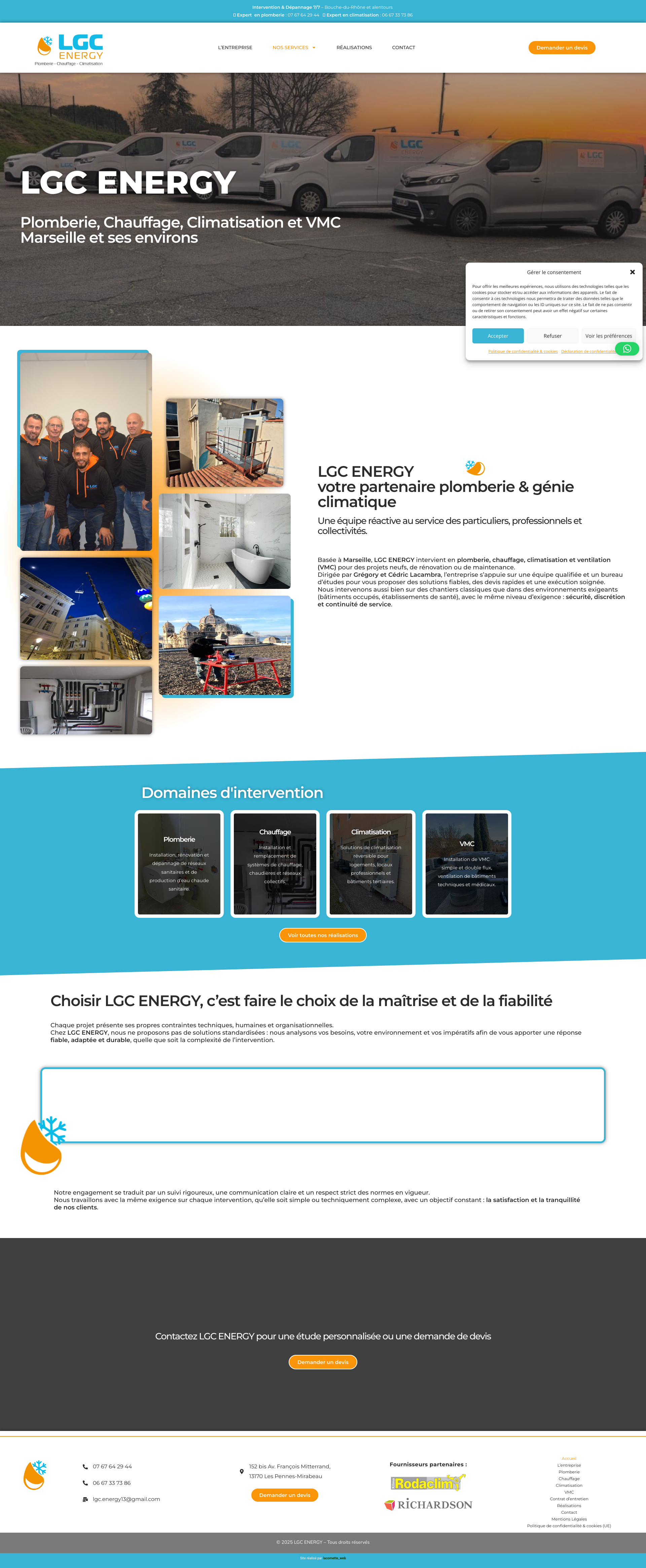 Aperçu du site
